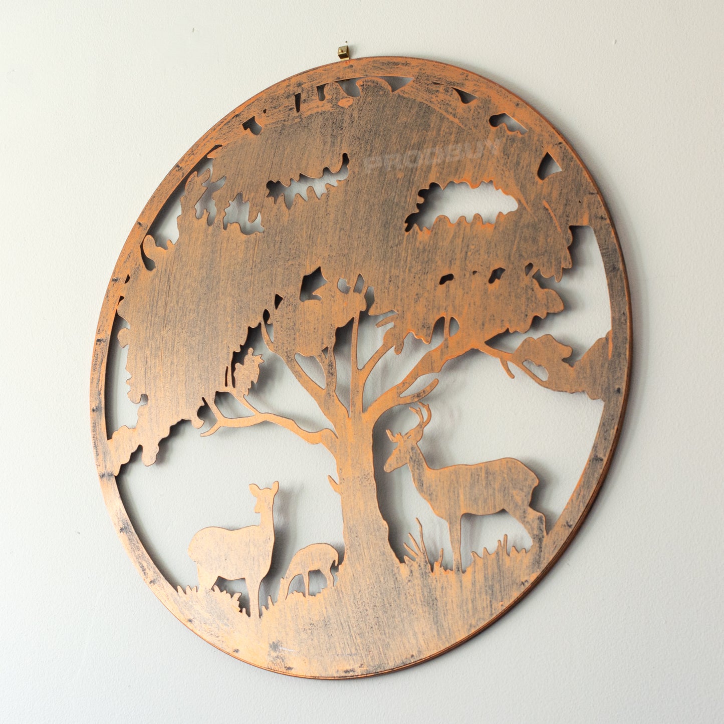 Stag & Deer 50cm Metal Wall Art