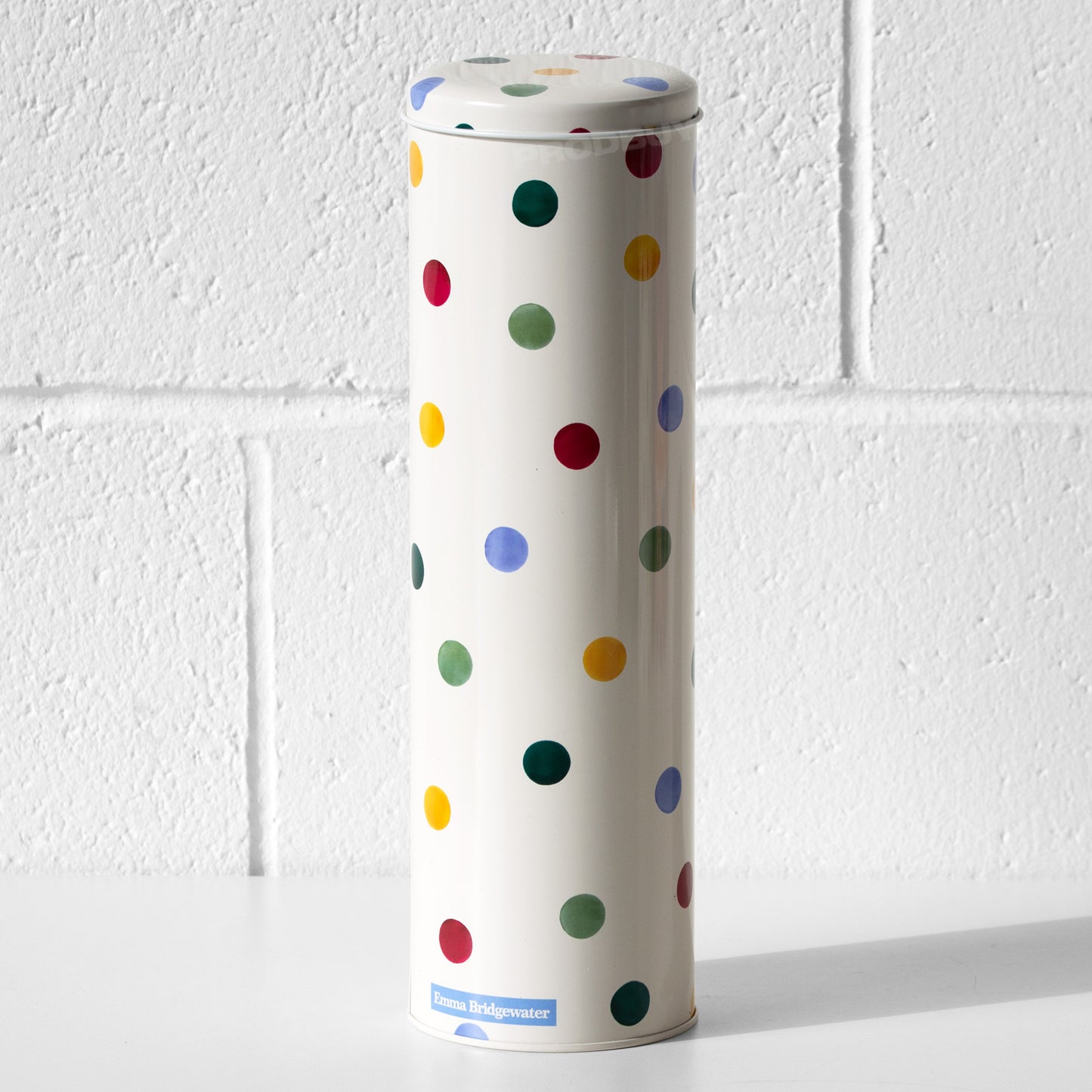 Cream Polka Dot 32cm Tall Spaghetti Canister