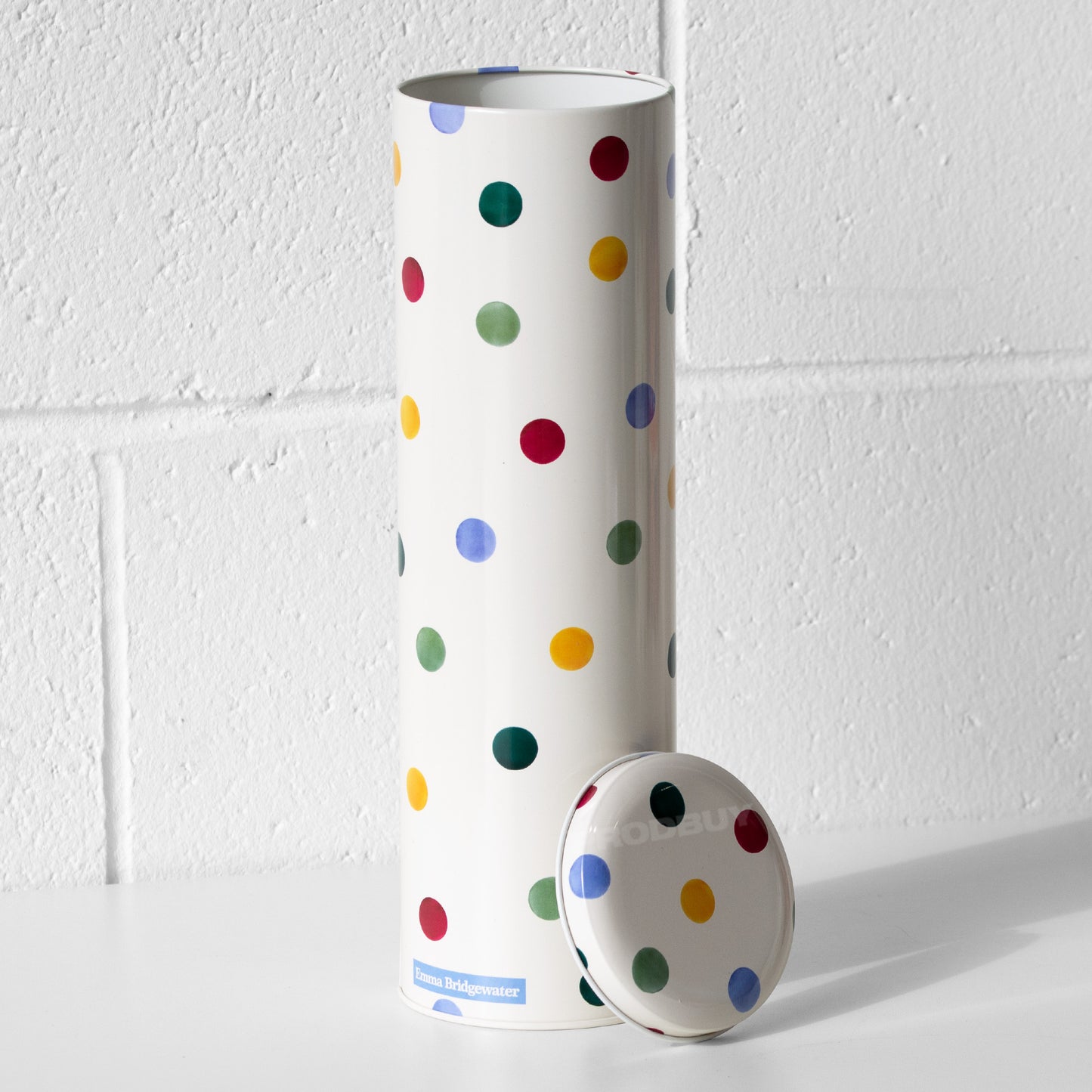 Cream Polka Dot 32cm Tall Spaghetti Canister