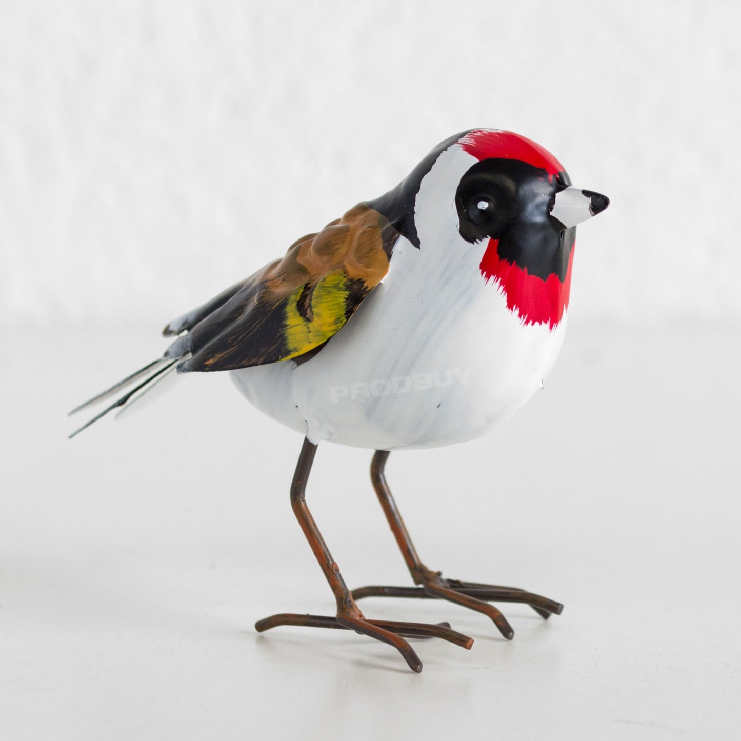 Small Goldfinch Metal Bird Garden Ornament