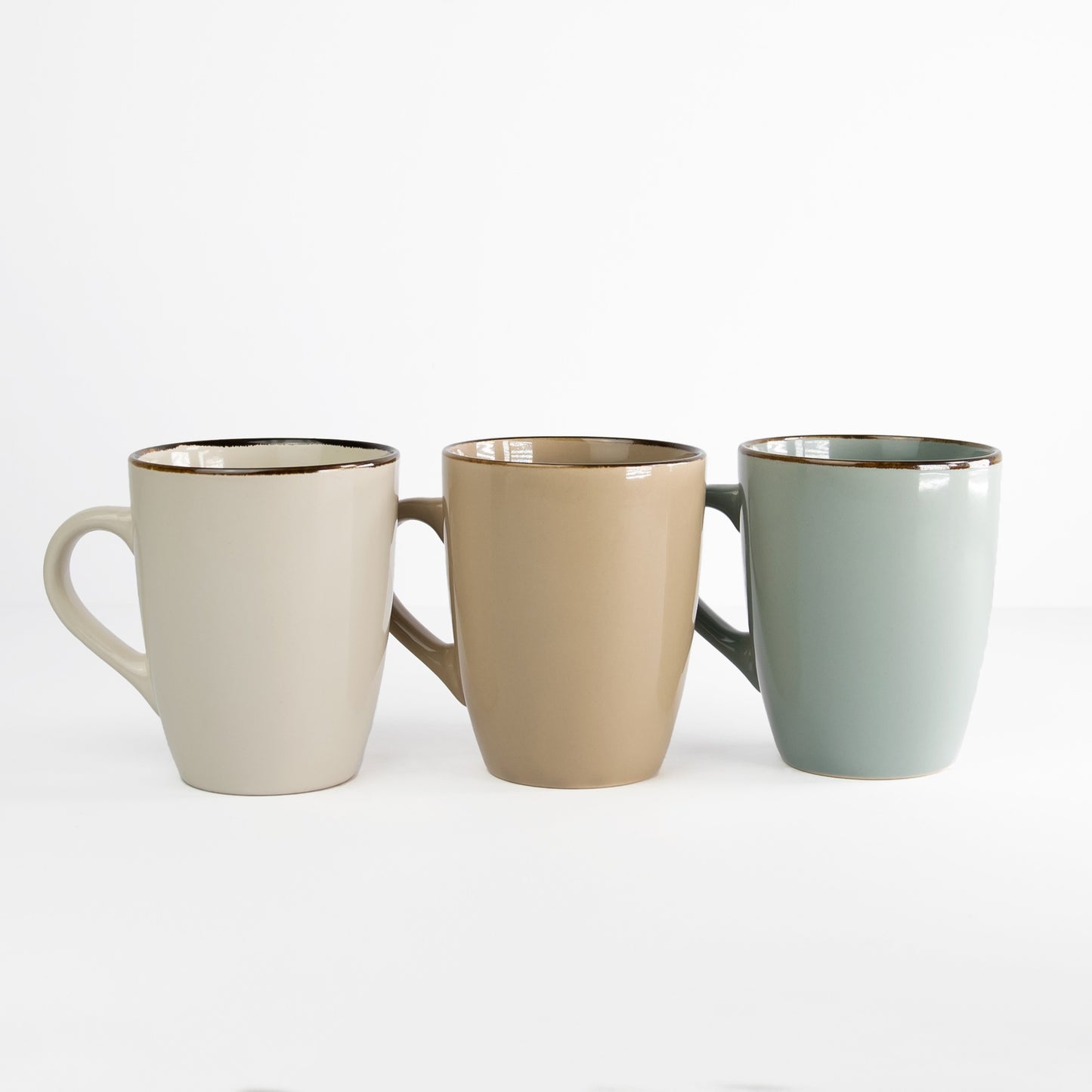 Set of 3 x 35cl Stoneware Mugs