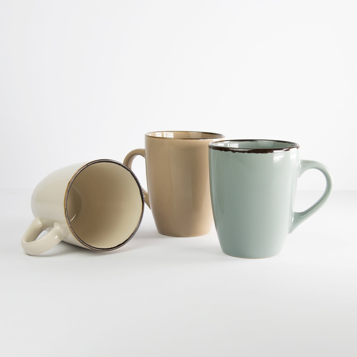 Set of 3 x 35cl Stoneware Mugs