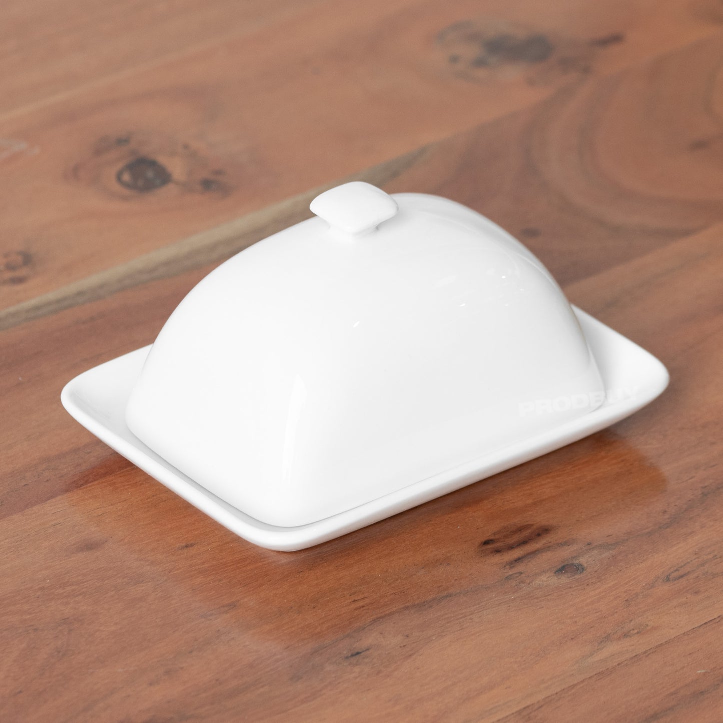White Porcelain Butter Storage Dish with Lid
