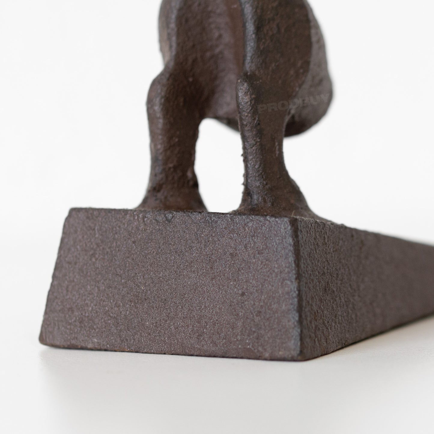 Cast Iron Dog Tail Door Stop Wedge
