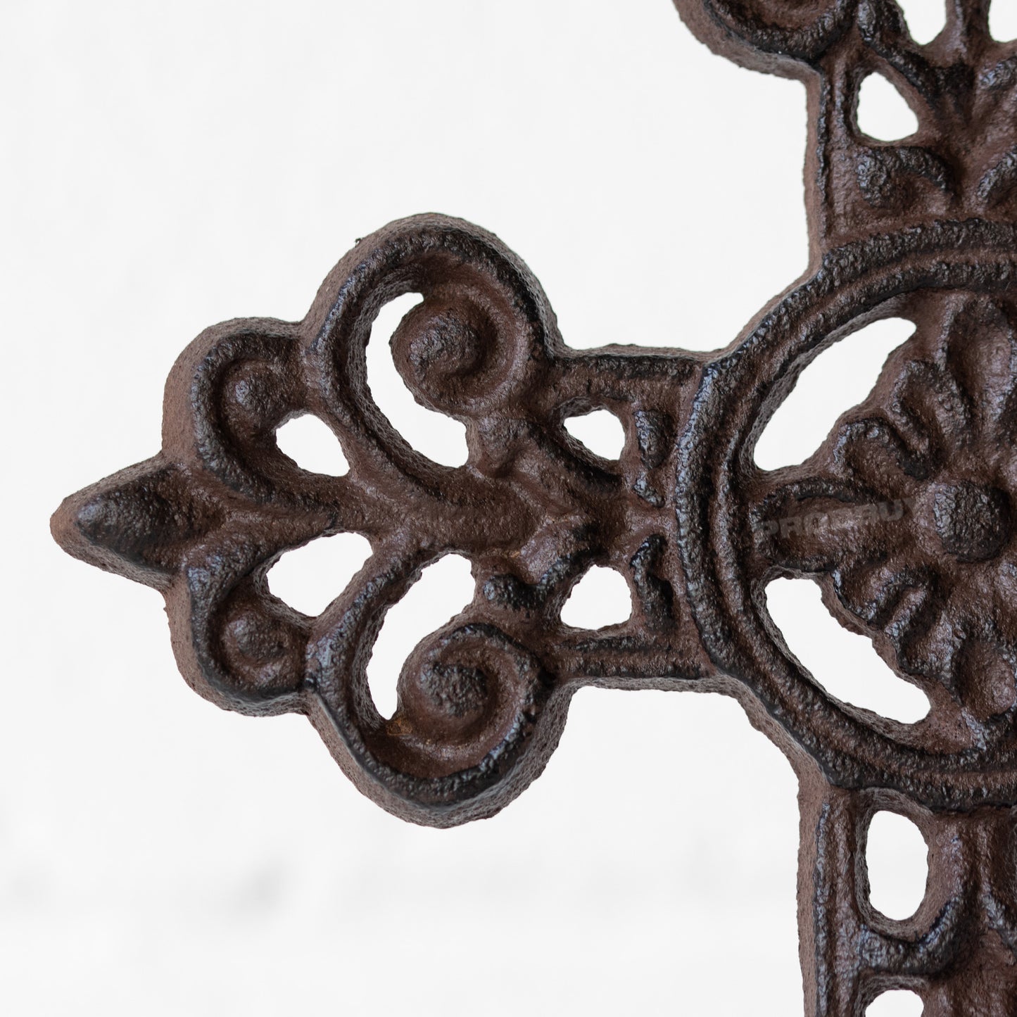 Cast Iron Cross Crucifix Ornament
