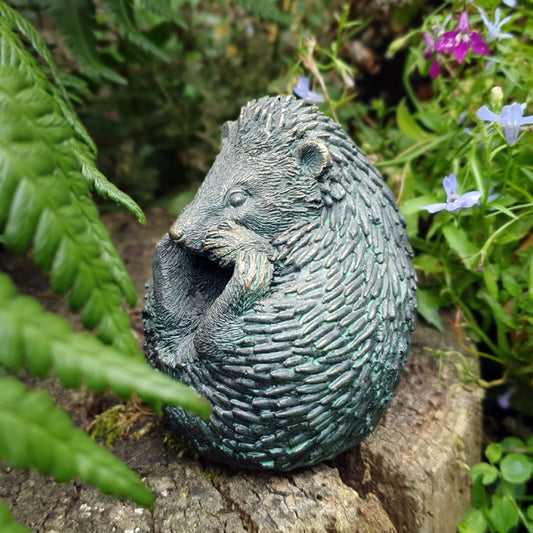 Small Curled Up Hedgehog 10cm Ornament
