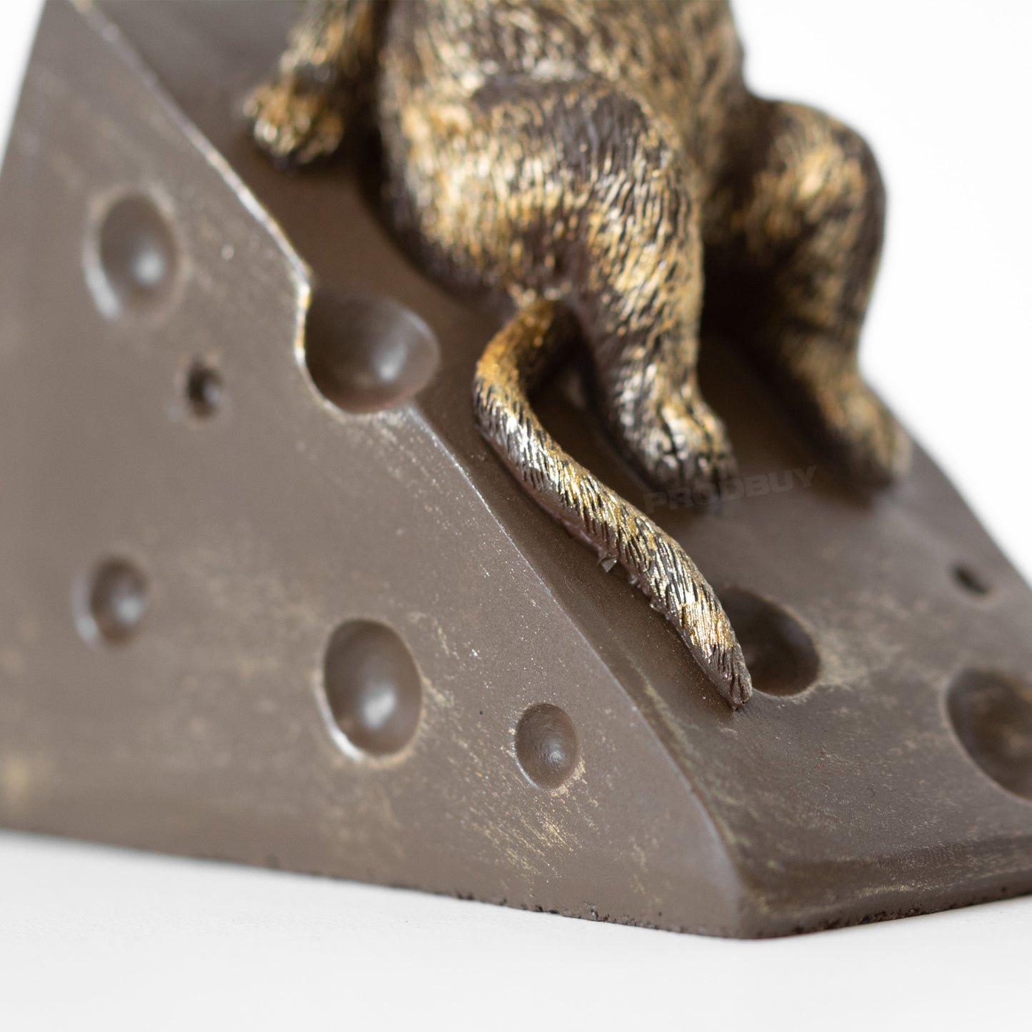 Mouse on Cheese Small Resin Sculpture