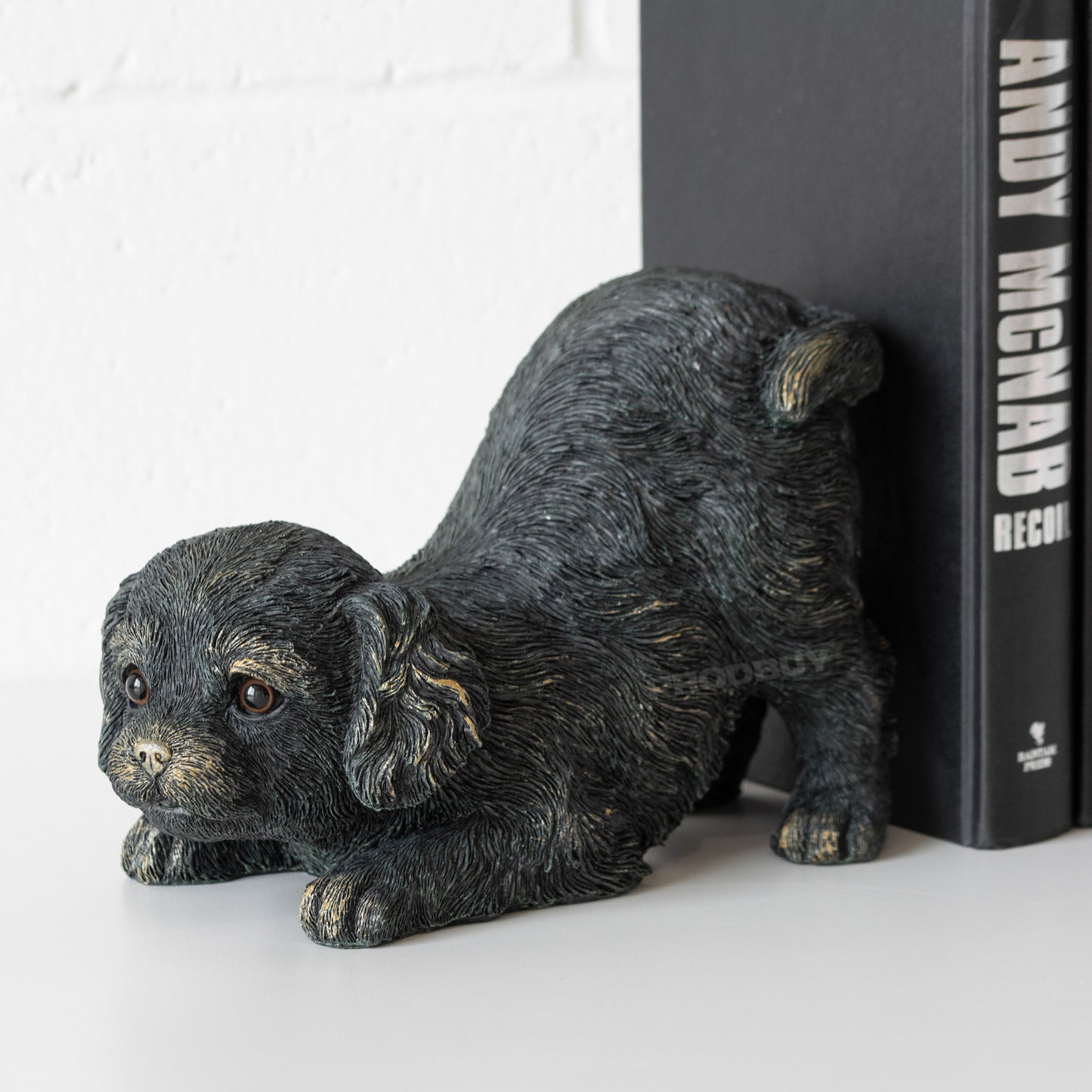 Playful Spaniel Dog Bookend Ornament
