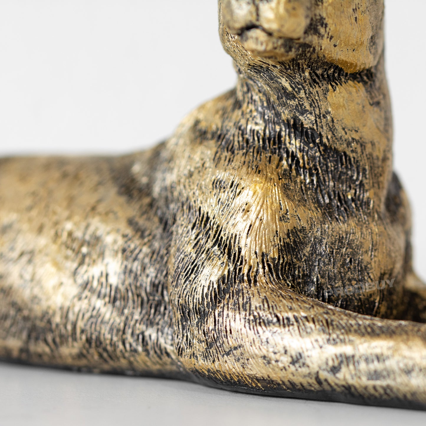 Laying Down Hare 24cm Resin Ornament