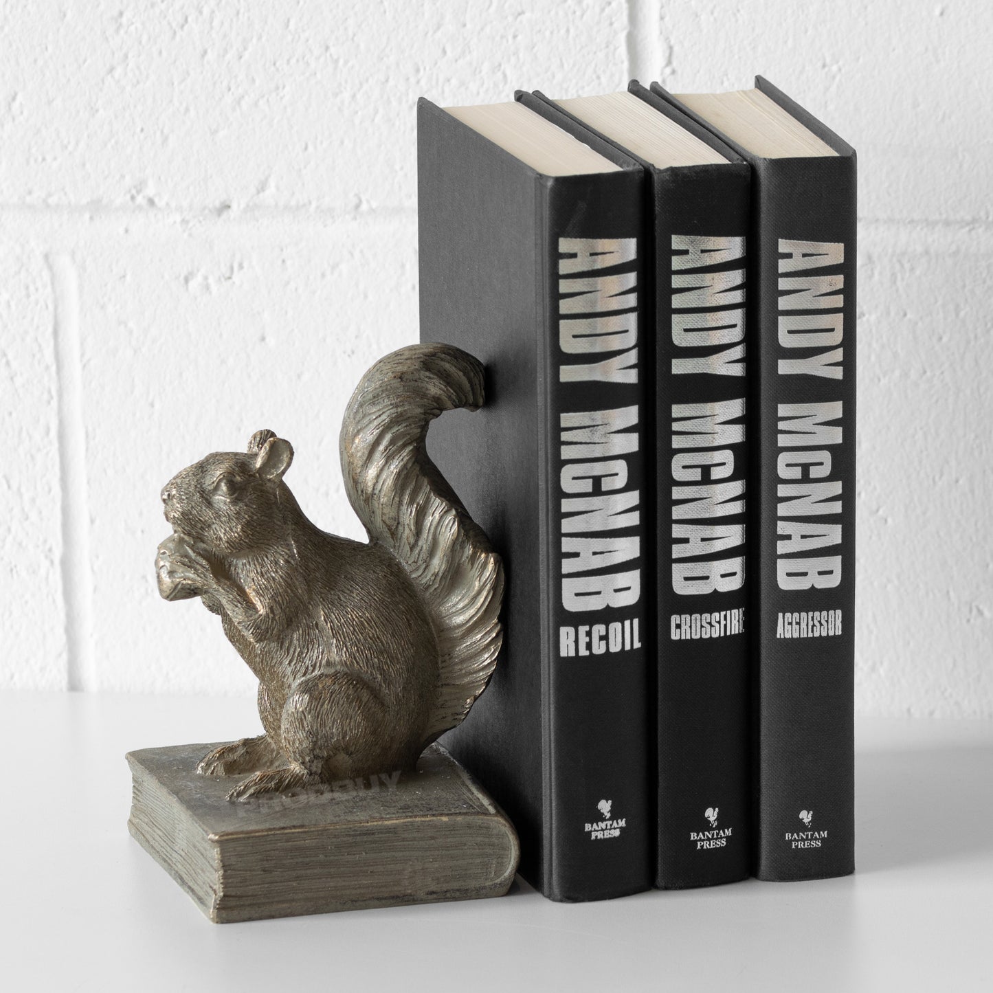 Squirrel Standing on Book Bookend Ornament