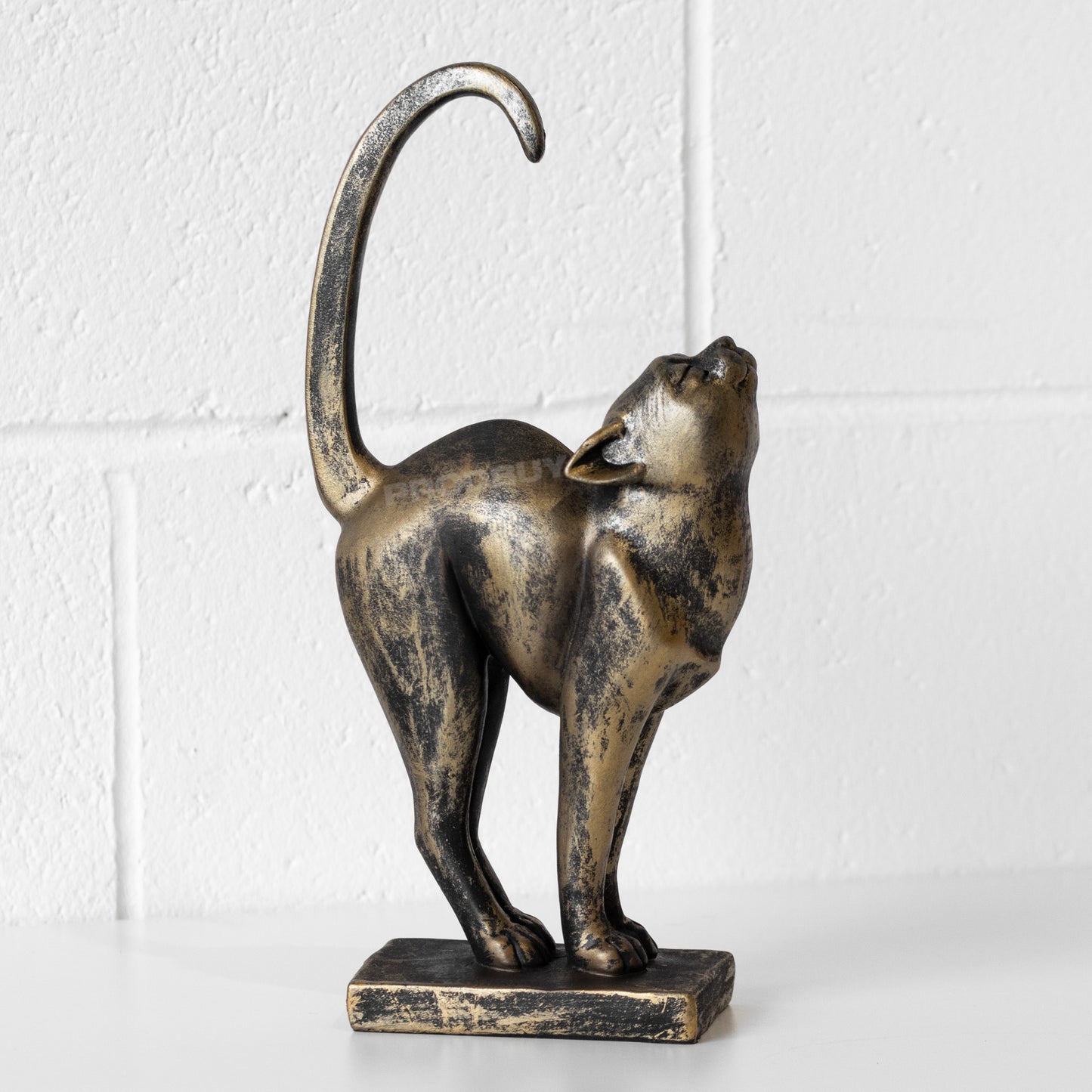 Stretching Cat 32cm Resin Ornament
