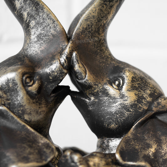 Pair of Elephants Love Heart Ornament