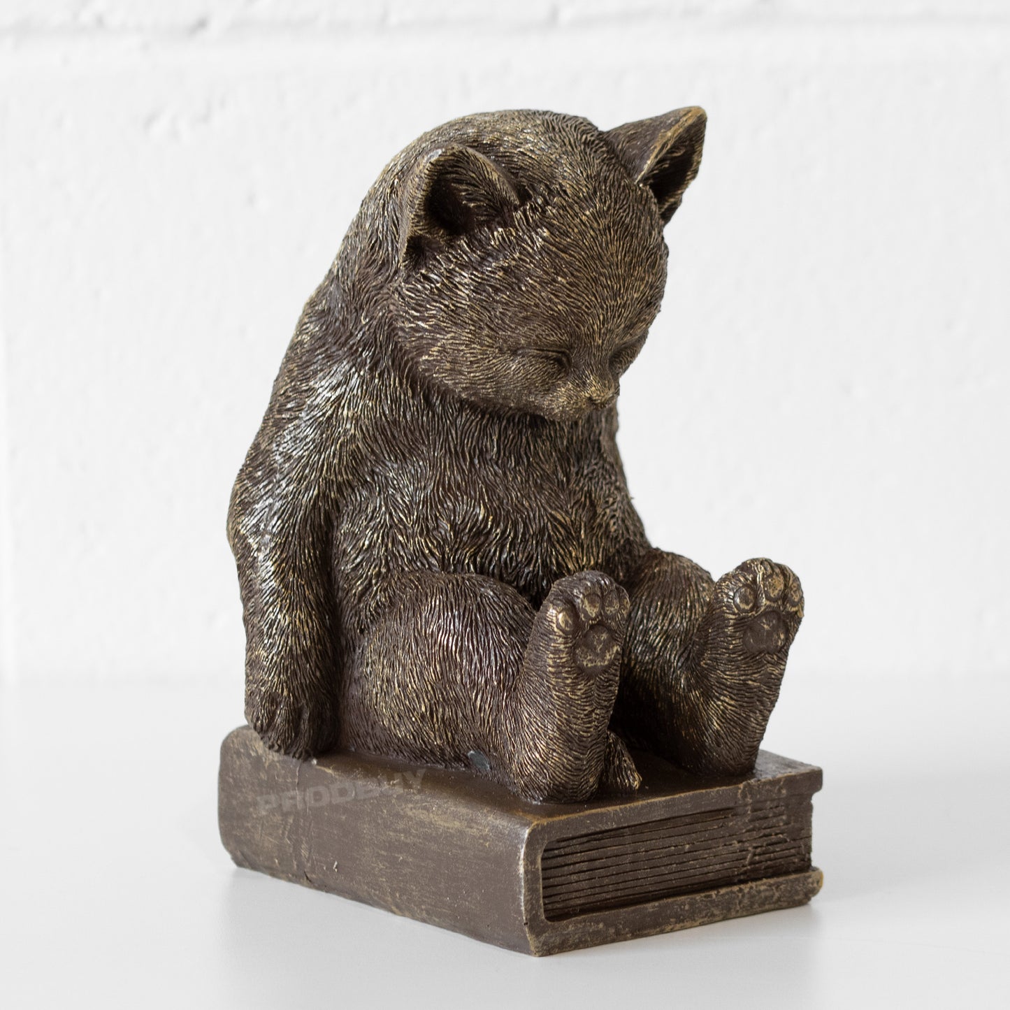 Sleepy Cat Shelf Bookend Ornament