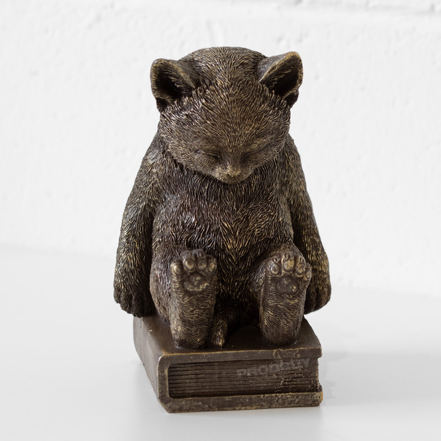 Sleepy Cat Shelf Bookend Ornament