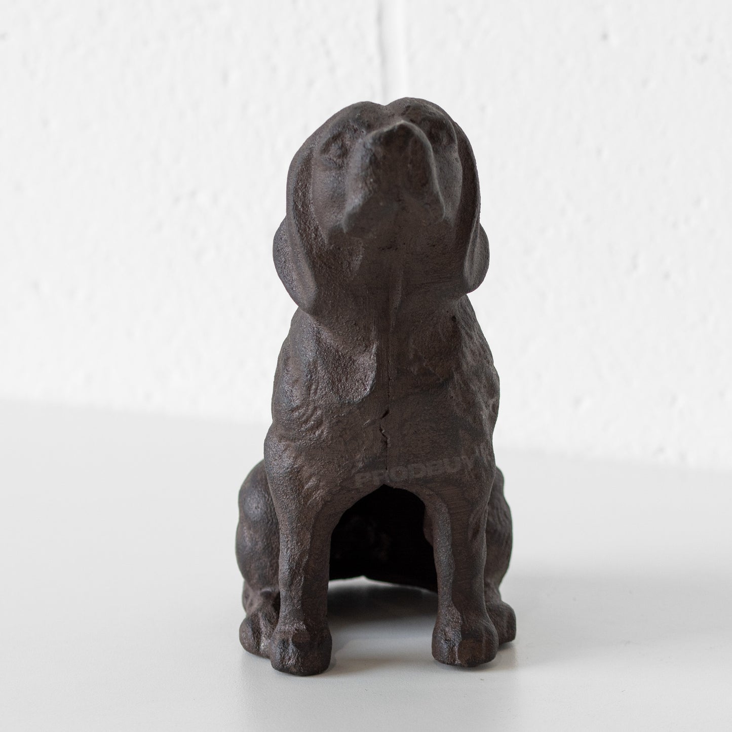 Small Cast Iron Dog Door Stop 15cm Statue