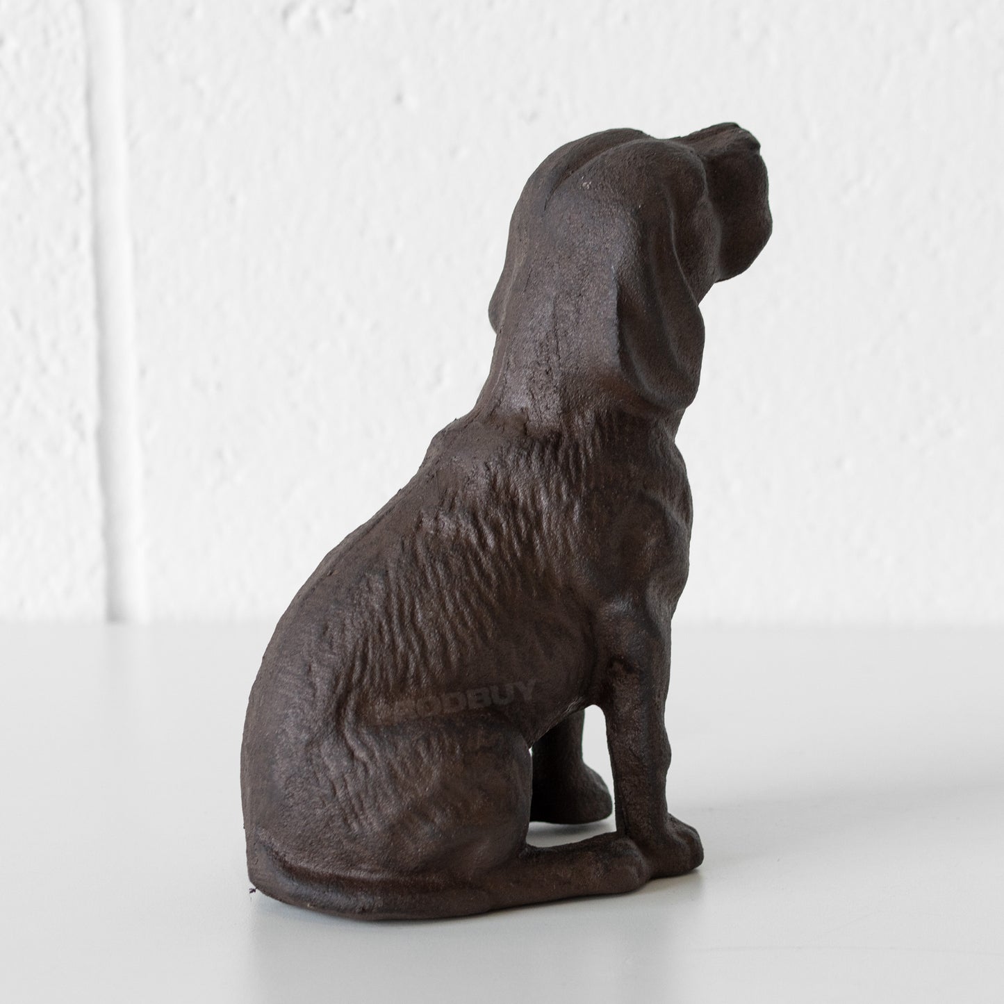 Small Cast Iron Dog Door Stop 15cm Statue