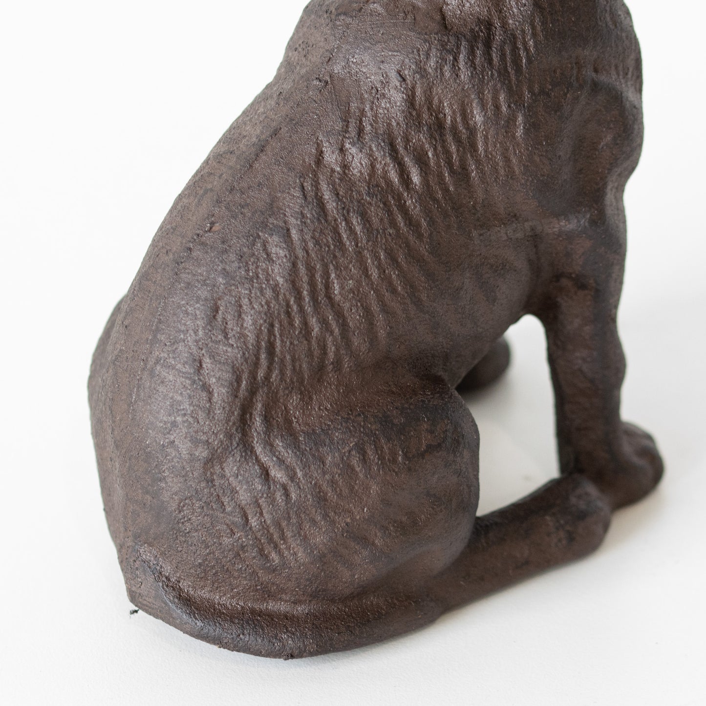 Small Cast Iron Dog Door Stop 15cm Statue