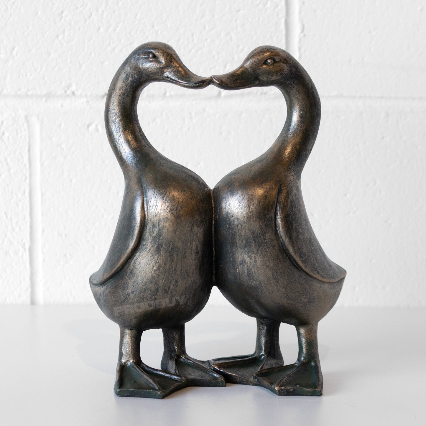 Cute Kissing Ducks Decorative Ornament