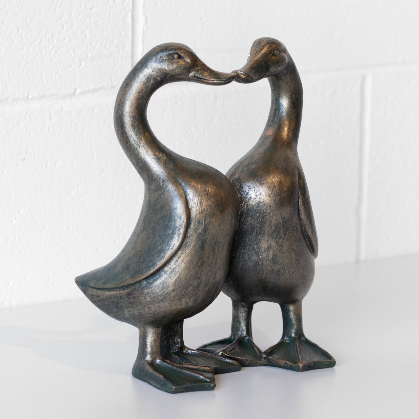 Cute Kissing Ducks Decorative Ornament