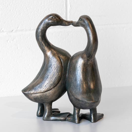 Cute Kissing Ducks Decorative Ornament