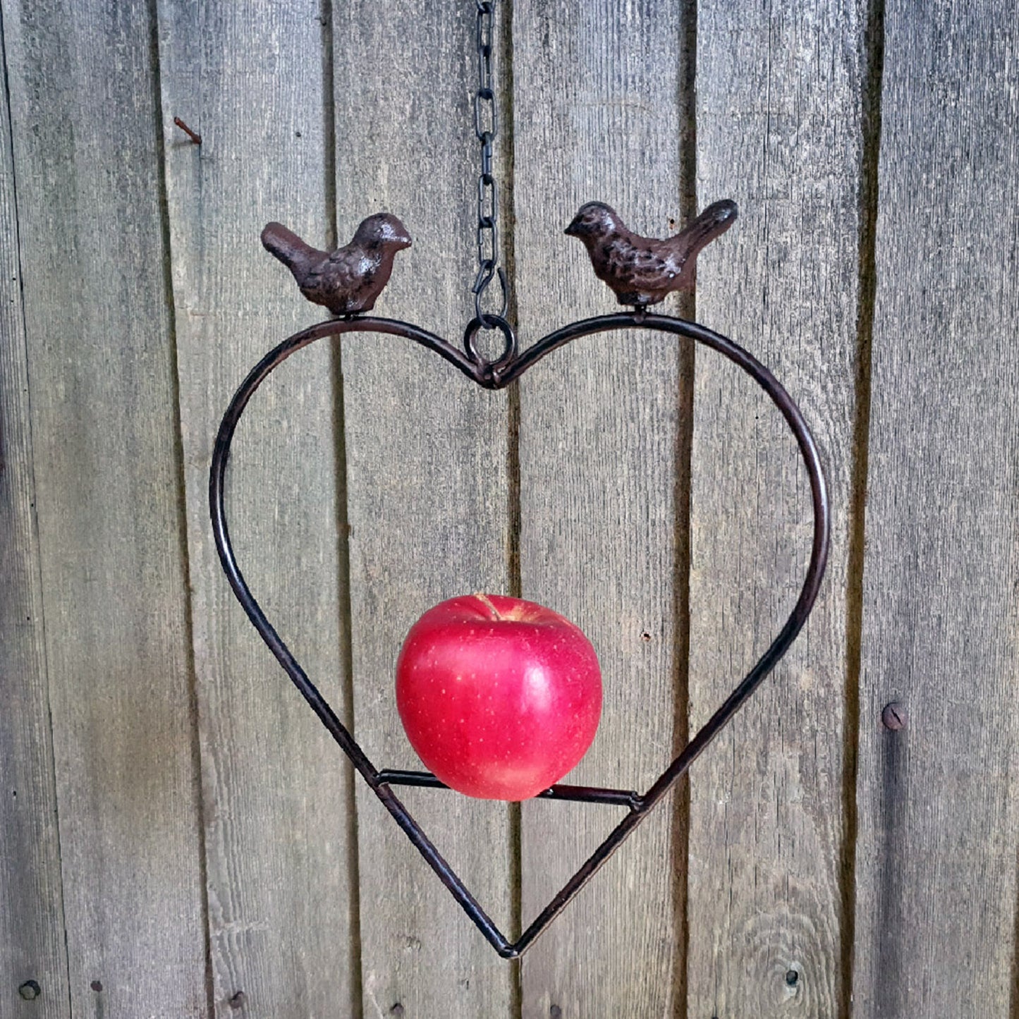 Hanging Garden Fruit Bird Feeder Cast Iron Spike