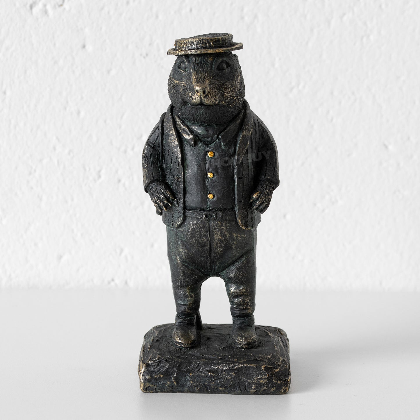 Dapper Rat In Suit & Hat Resin Ornament
