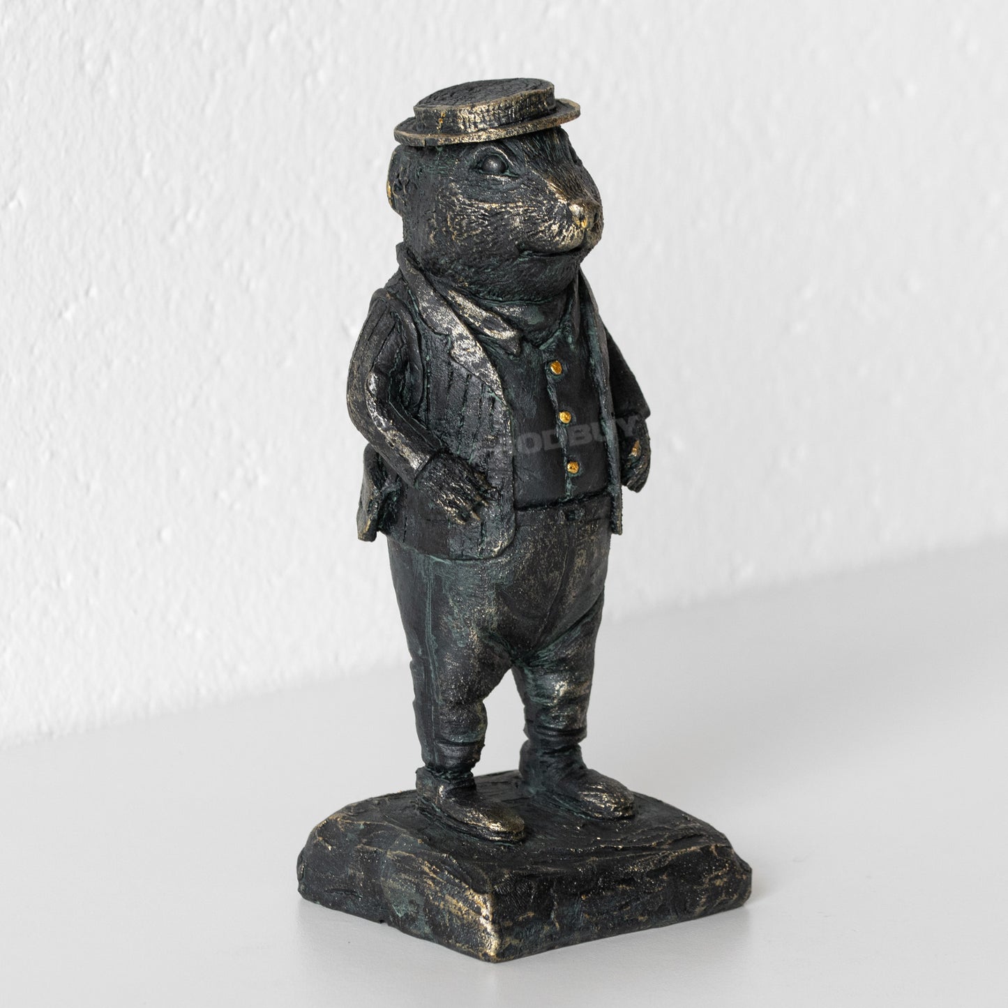 Dapper Rat In Suit & Hat Resin Ornament