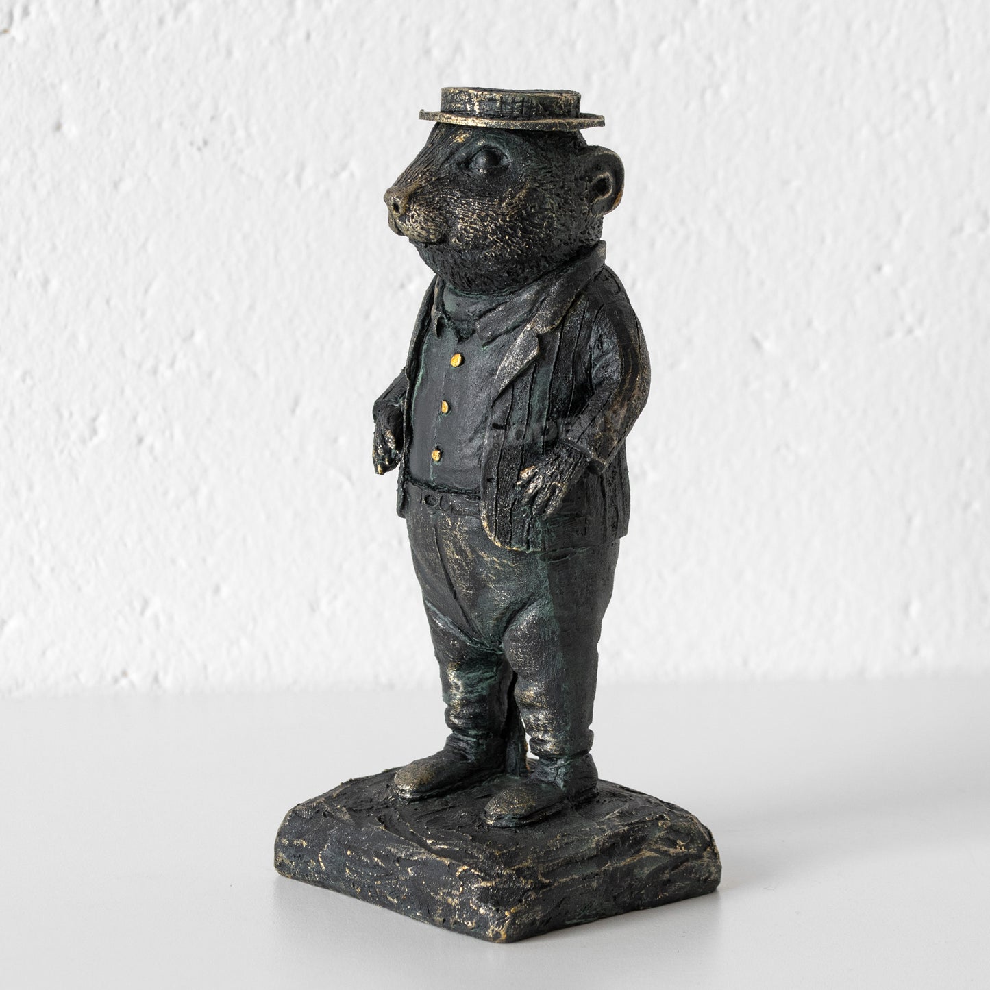 Dapper Rat In Suit & Hat Resin Ornament