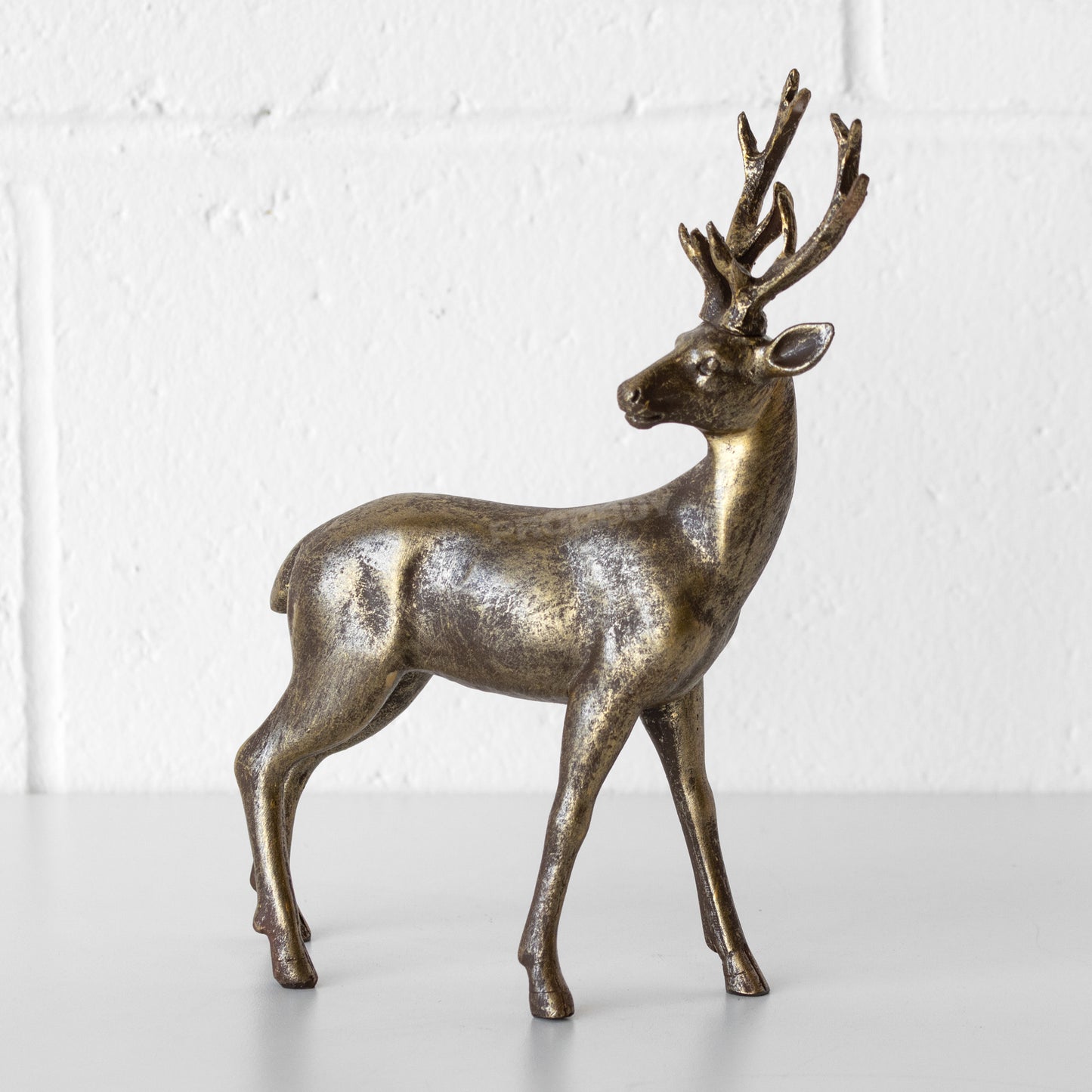 Small Standing Stag Reindeer 22cm Ornament