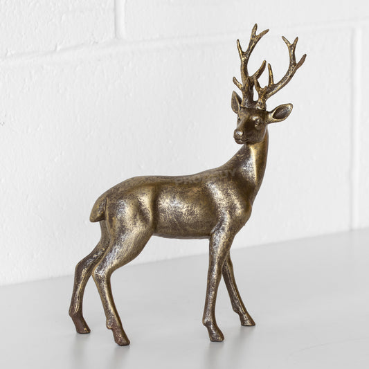 Small Standing Stag Reindeer 22cm Ornament
