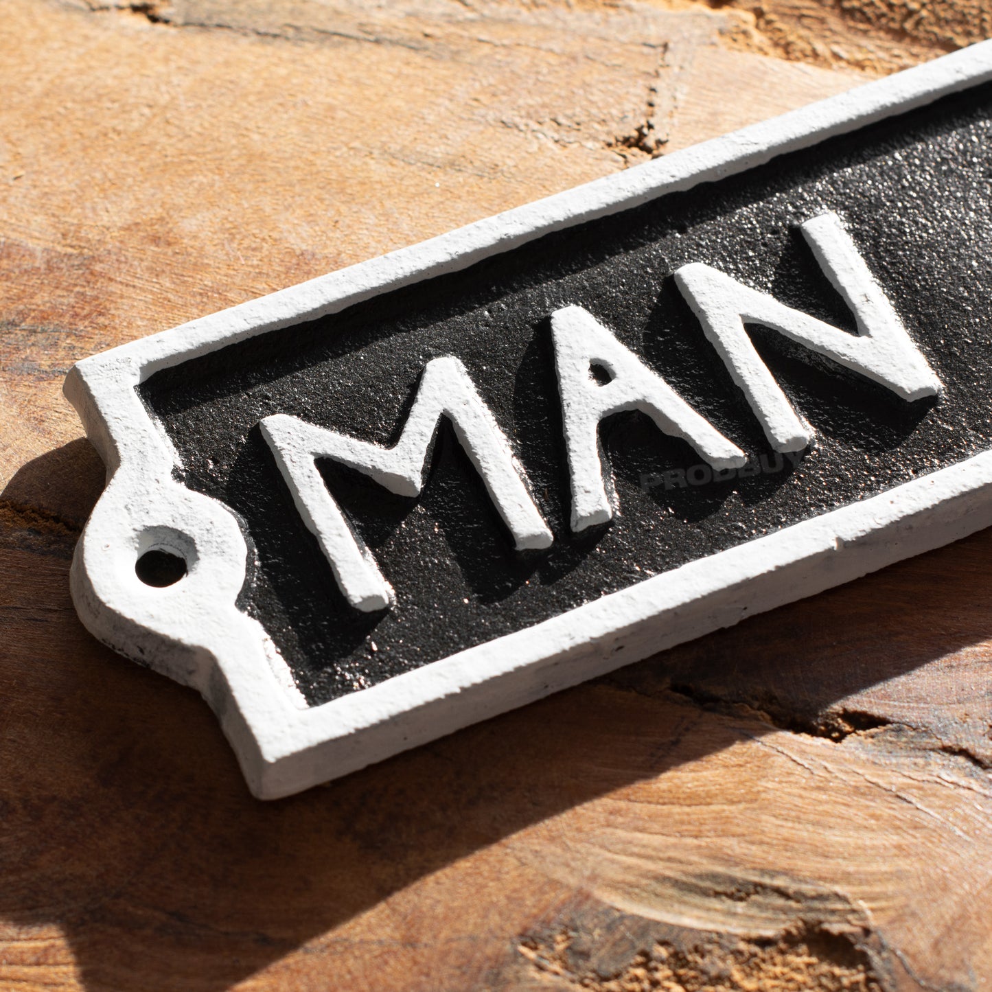 Cast Iron 'Man Cave' Garden Wall Sign