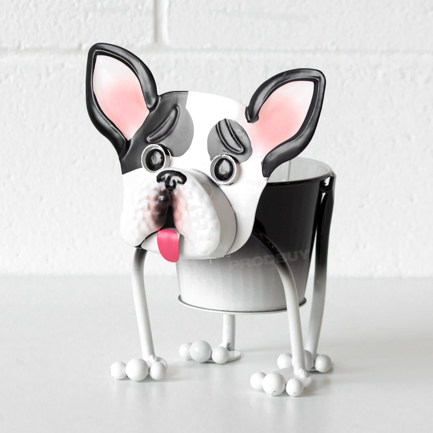 Nodding Staffy Dog Garden Planter Plant Pot