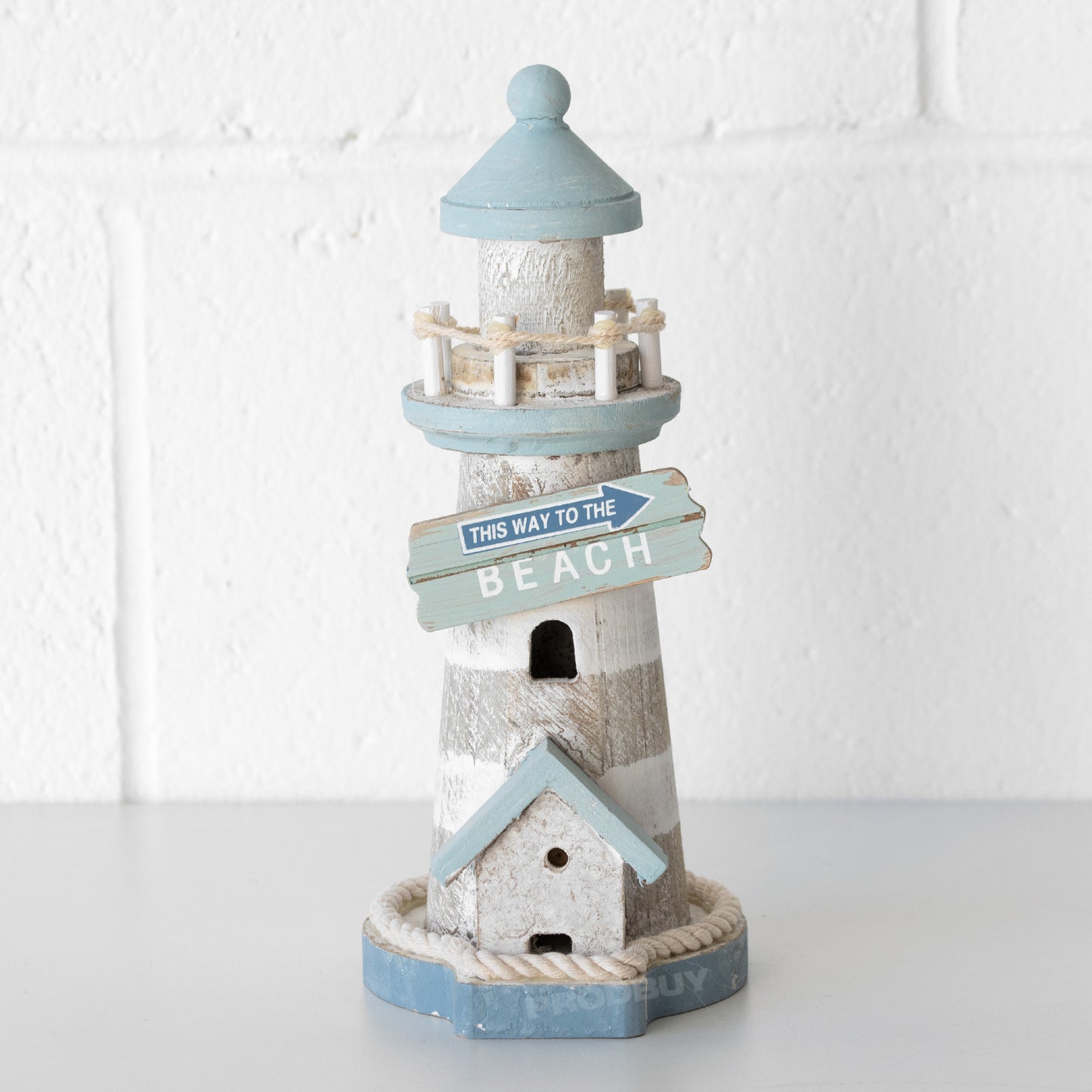 Decorative Lighthouse 22.5cm Wooden Ornament
