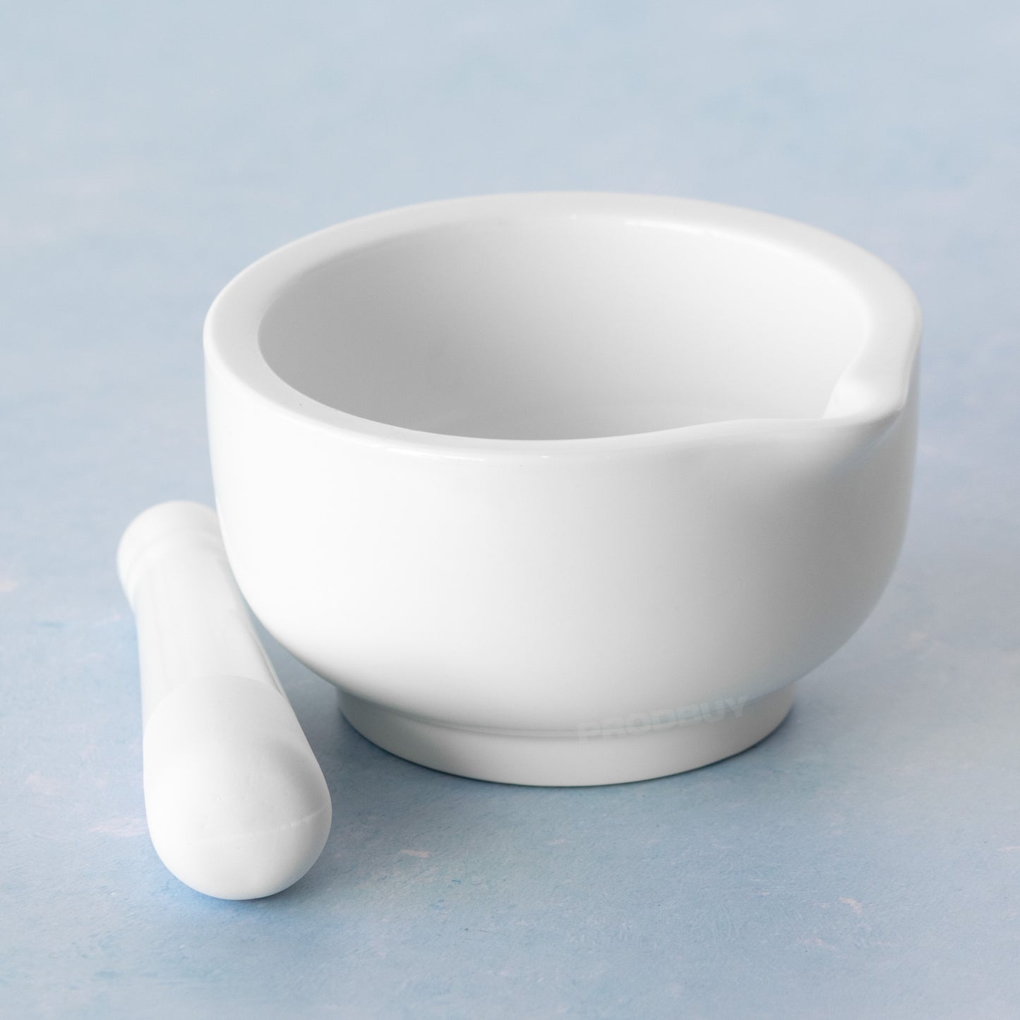 White 14cm Porcelain Mortar & Pestle Set