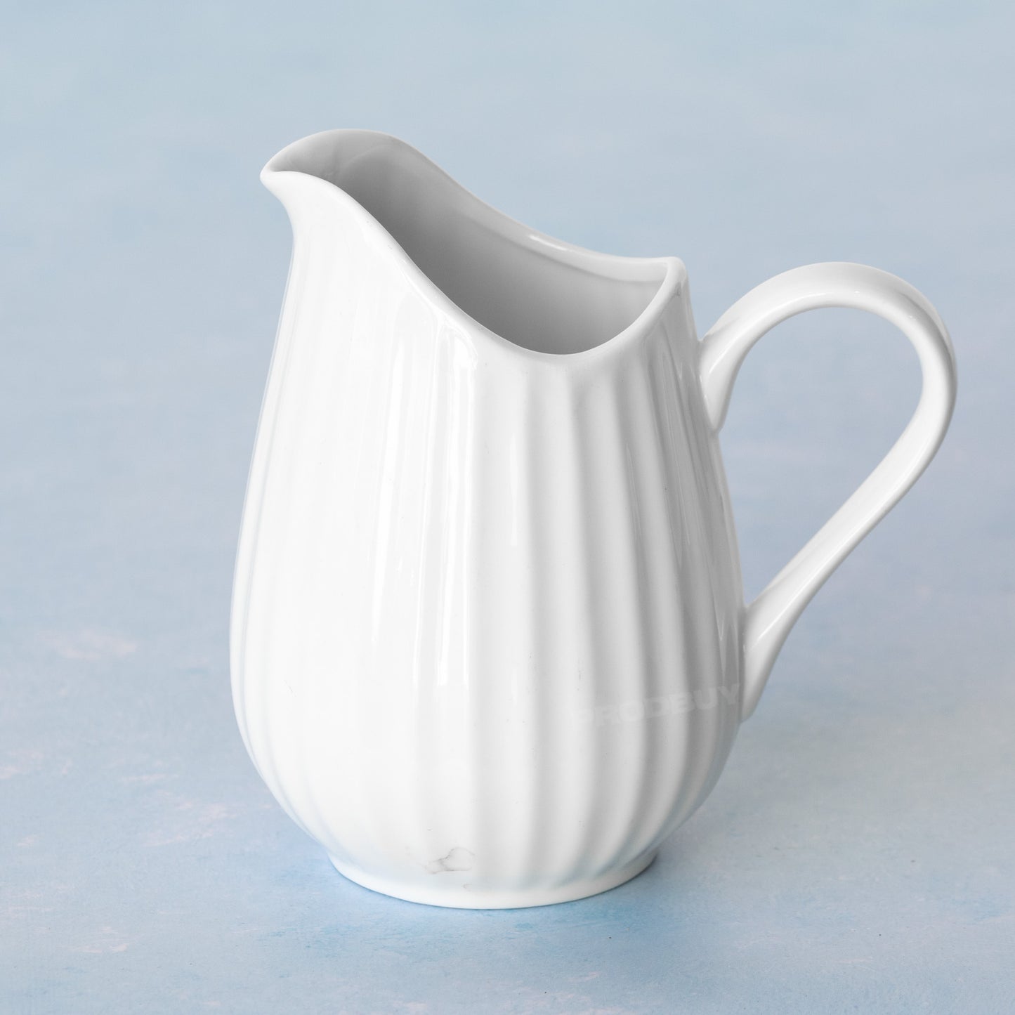White Fluted 500ml Milk & Cream Pourer Jug