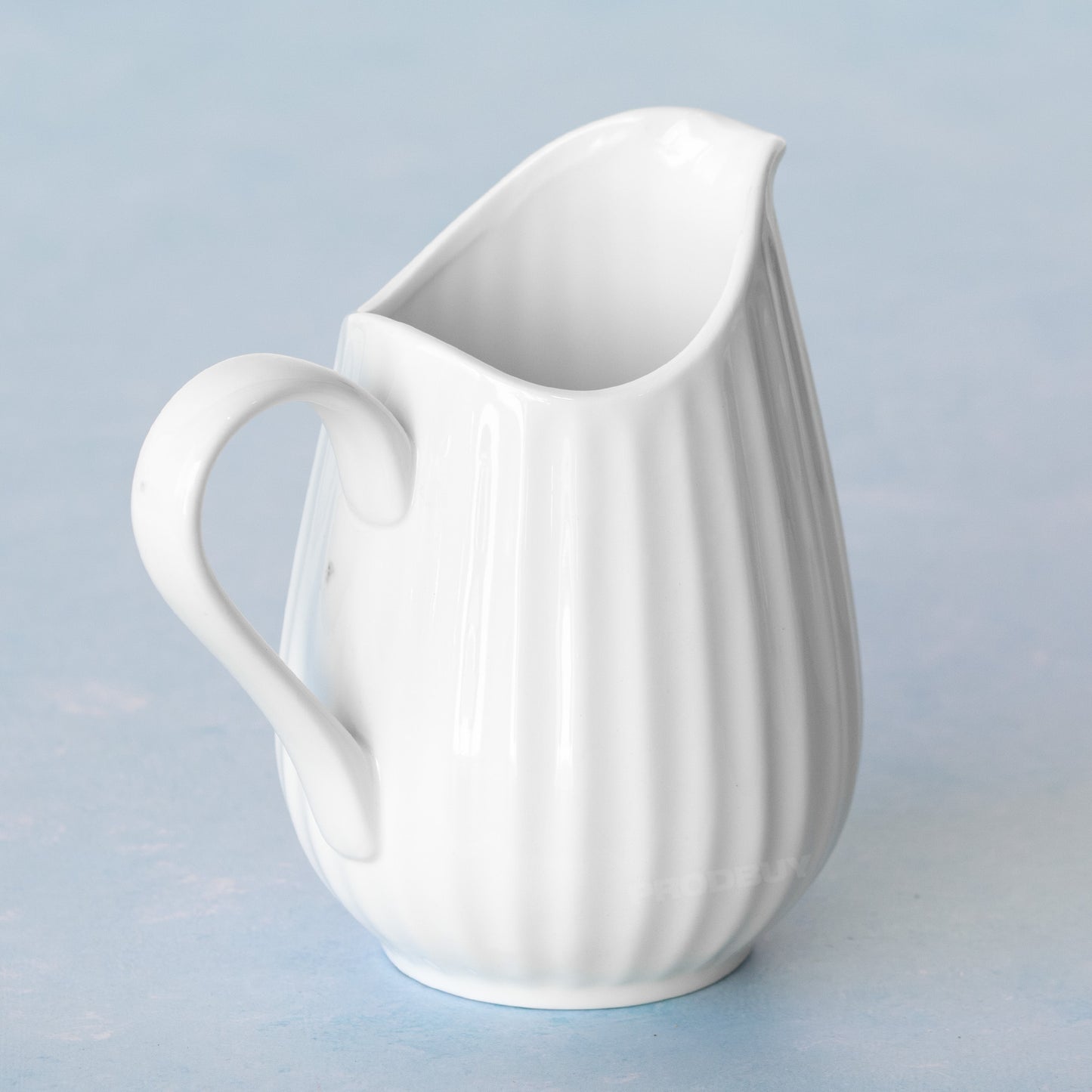 White Fluted 500ml Milk & Cream Pourer Jug