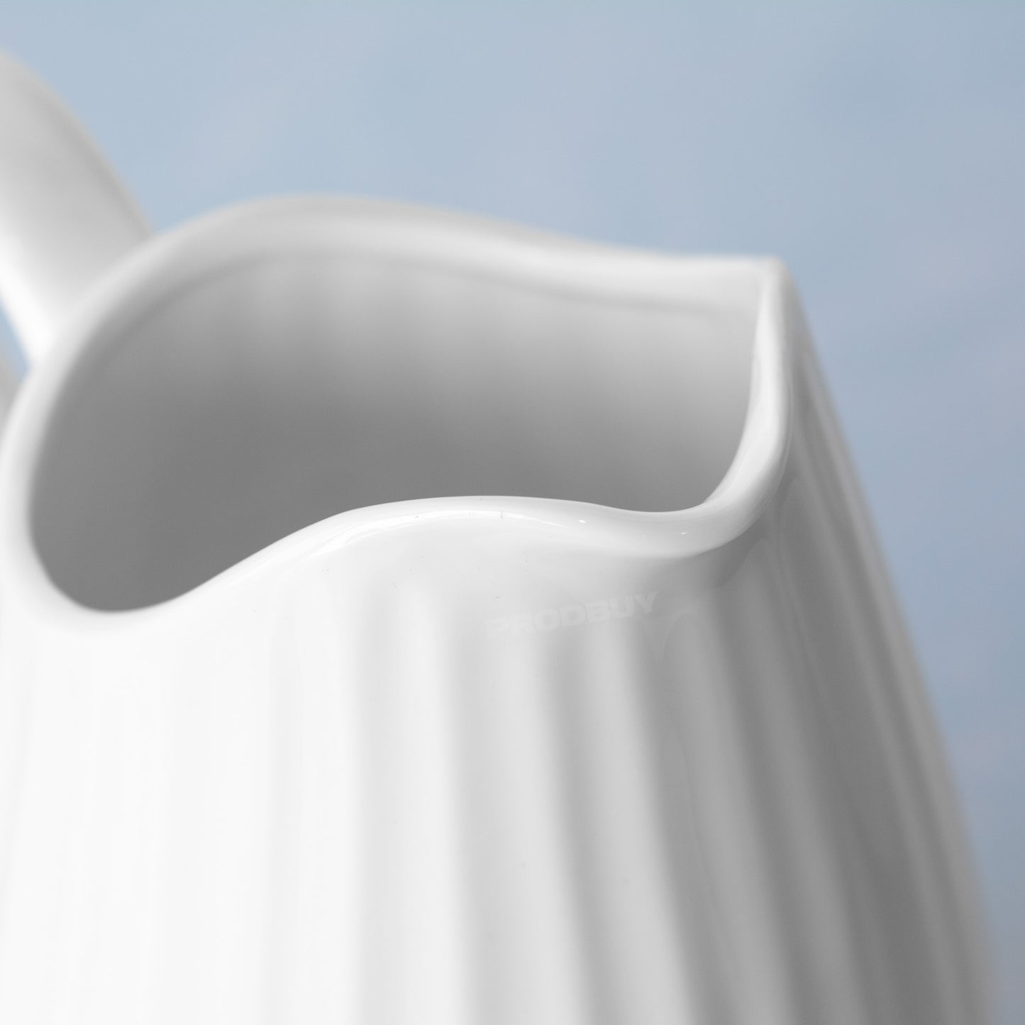 White Fluted 500ml Milk & Cream Pourer Jug