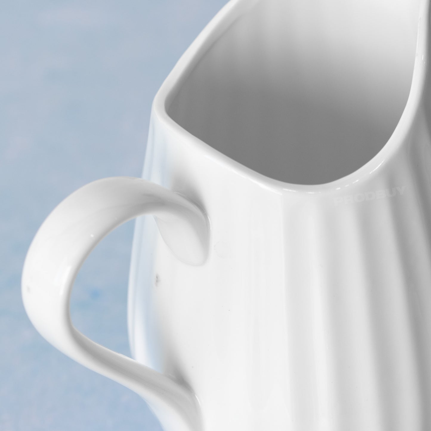 White Fluted 500ml Milk & Cream Pourer Jug