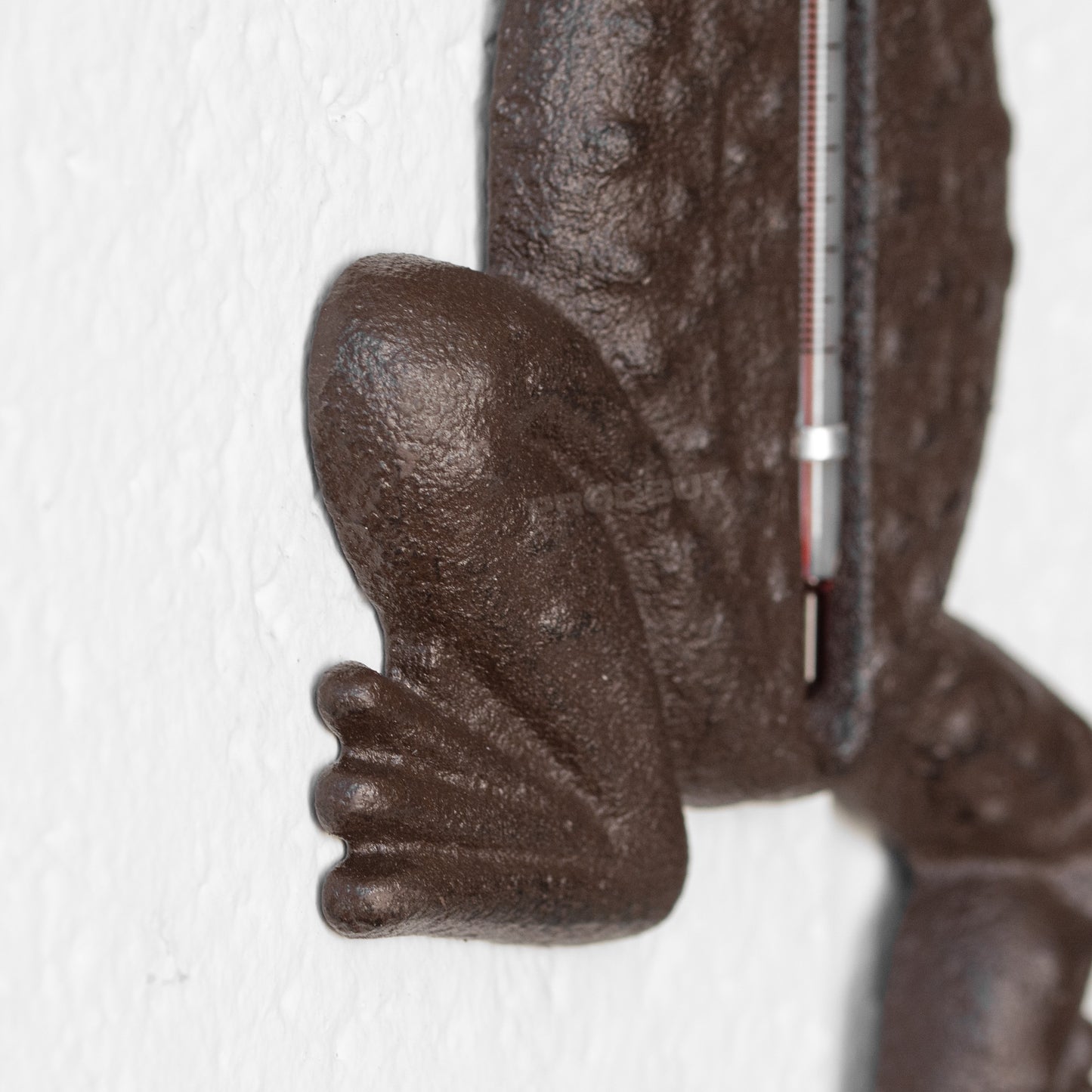 Cast Iron Frog Garden Wall Thermometer