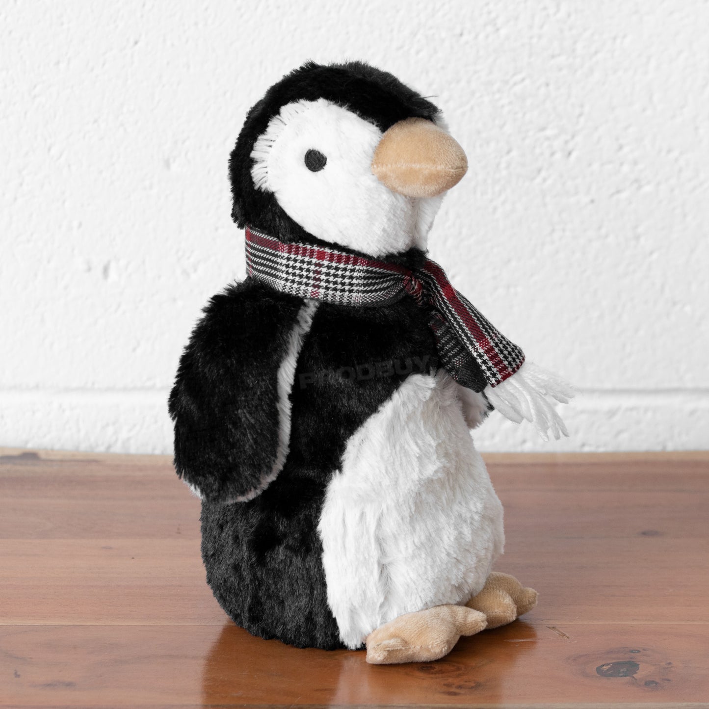 Black & White Penguin with Scarf Door Stop