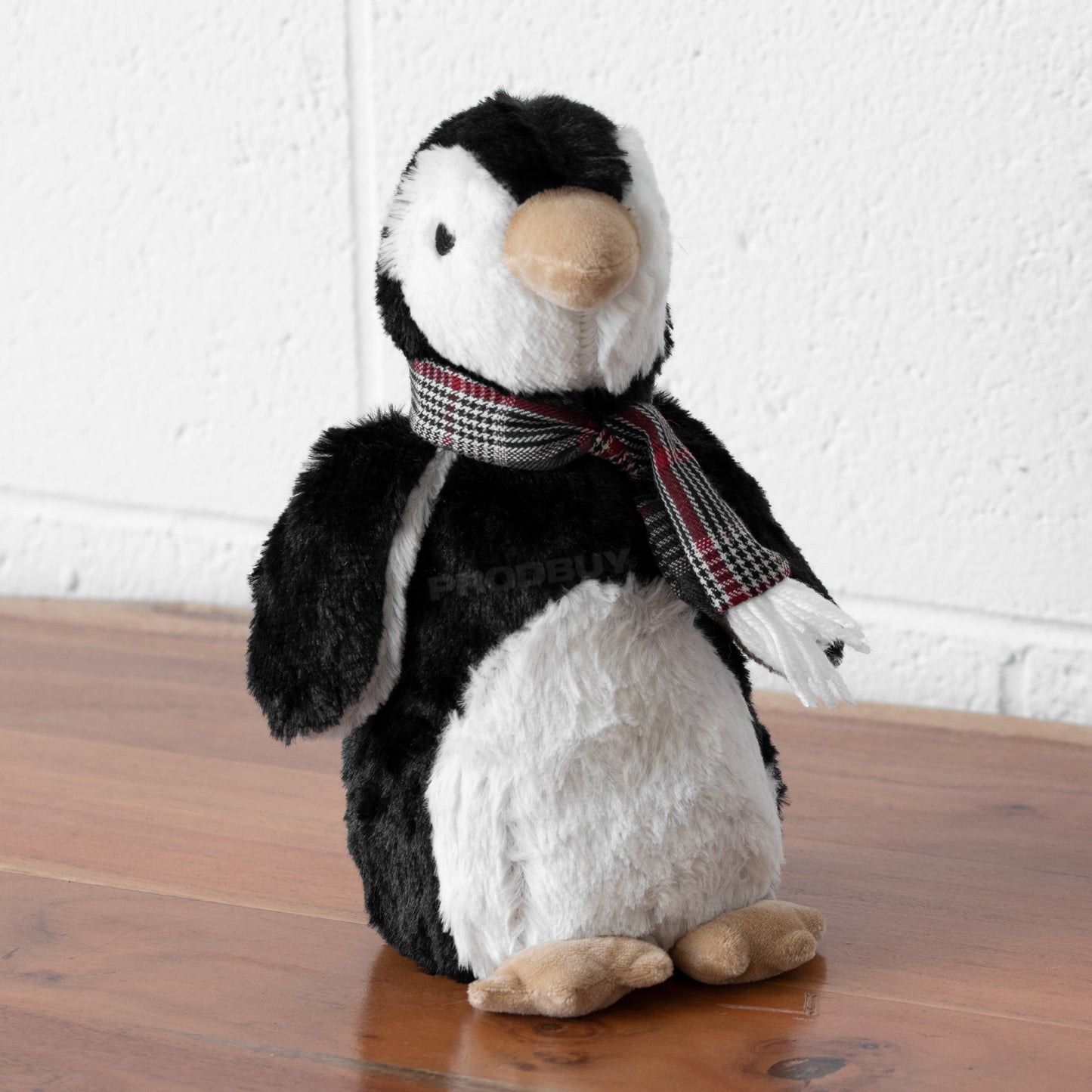 Black & White Penguin with Scarf Door Stop
