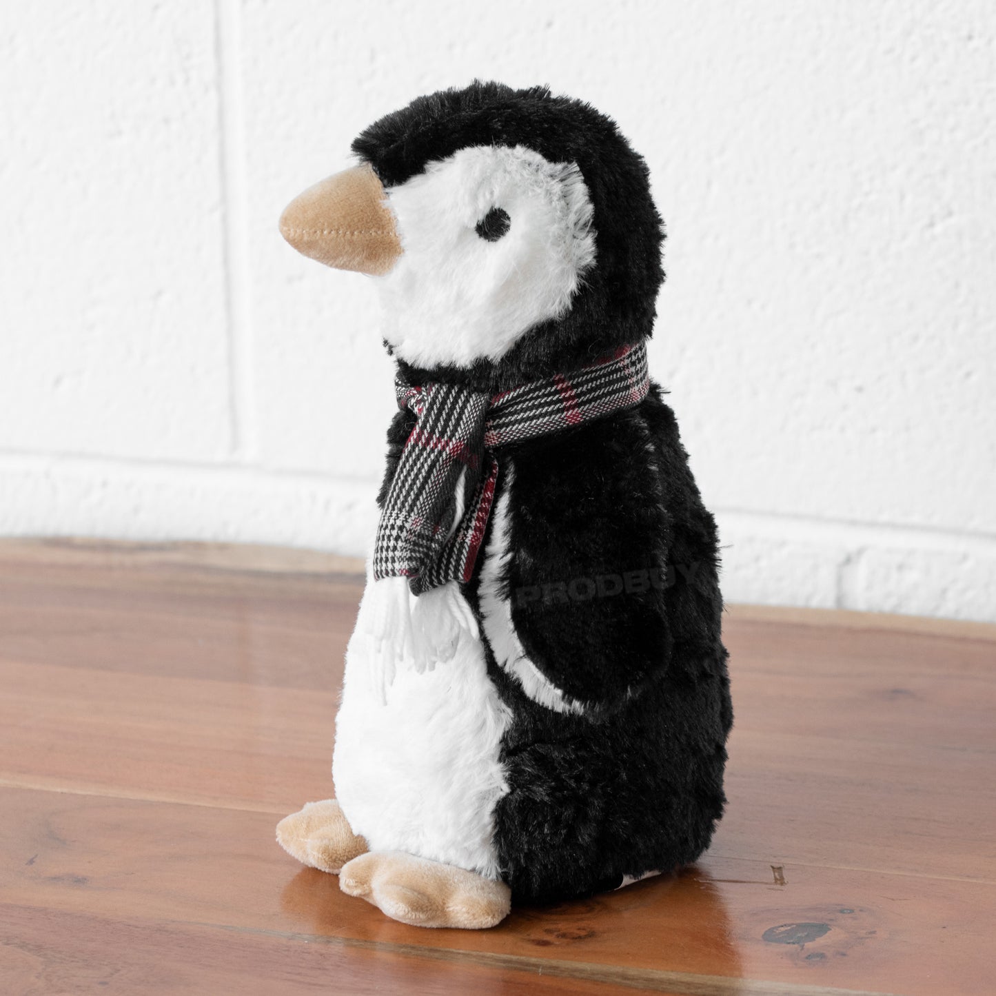 Black & White Penguin with Scarf Door Stop