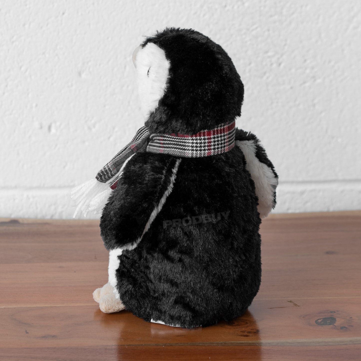 Black & White Penguin with Scarf Door Stop