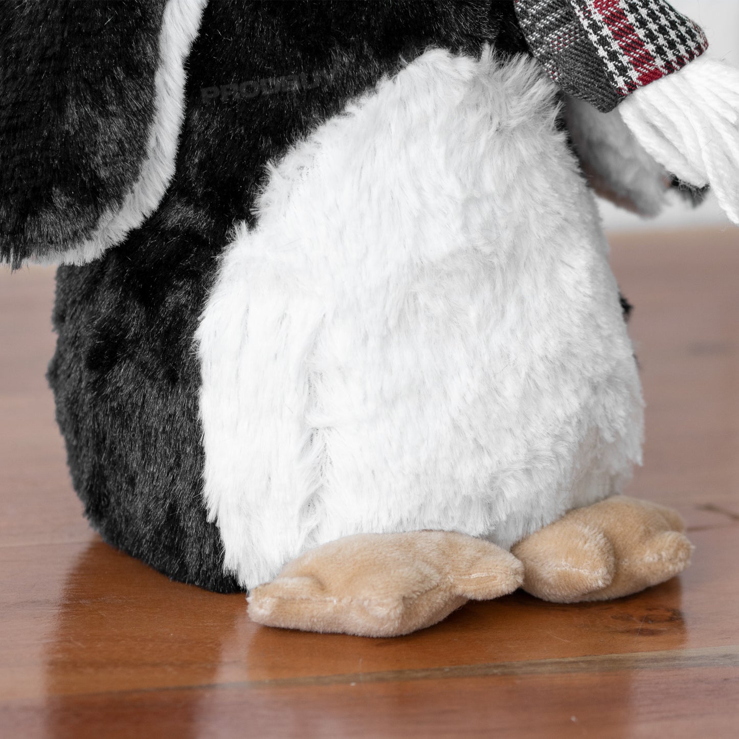 Black & White Penguin with Scarf Door Stop