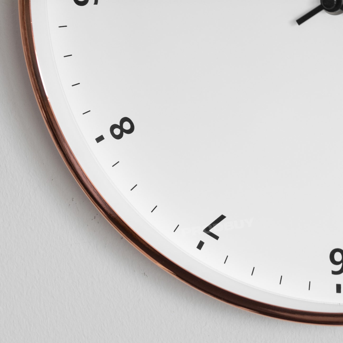 30cm Silent Sweep Rose Gold Round Wall Clock