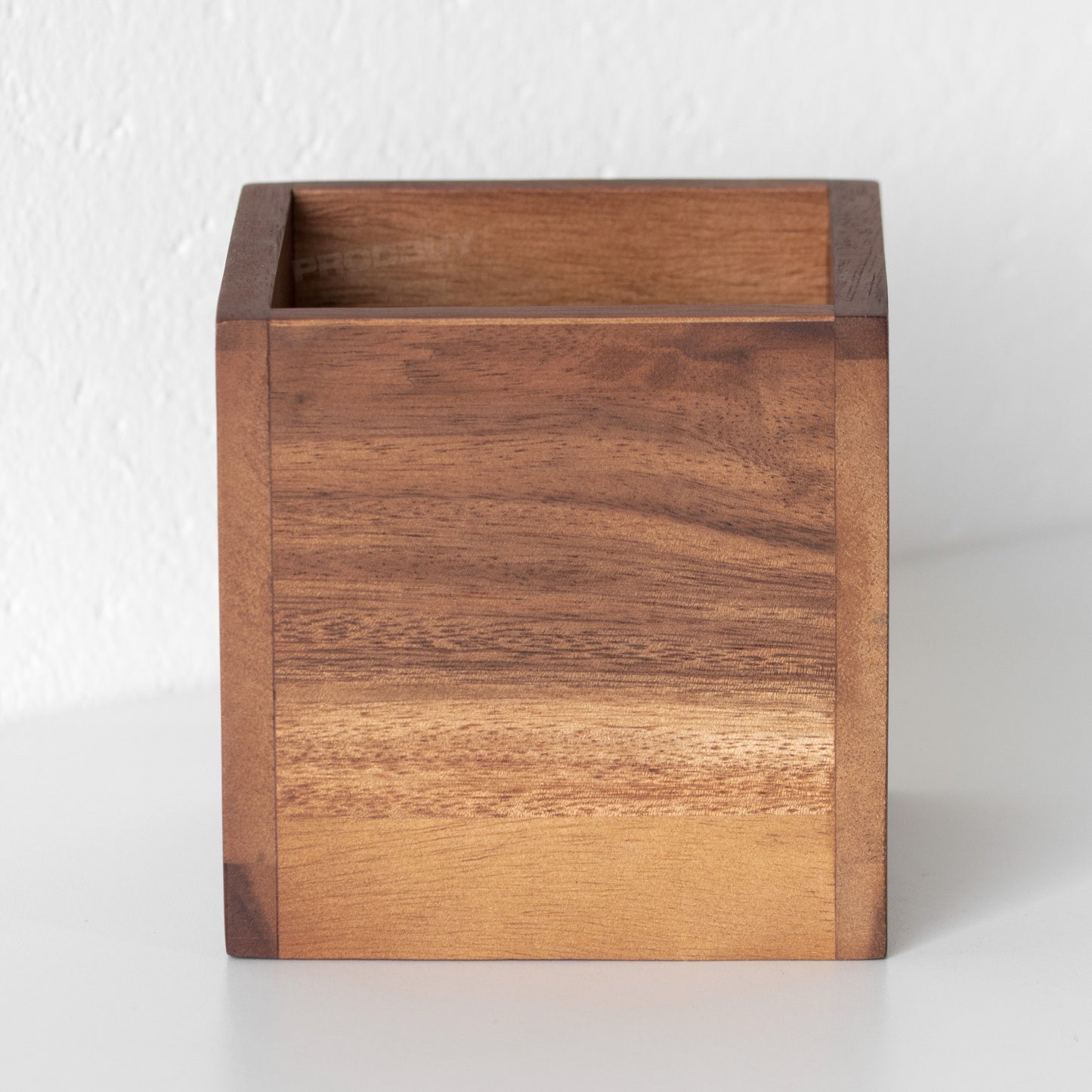 Square Acacia Wood Utensil Holder Cutlery Caddy