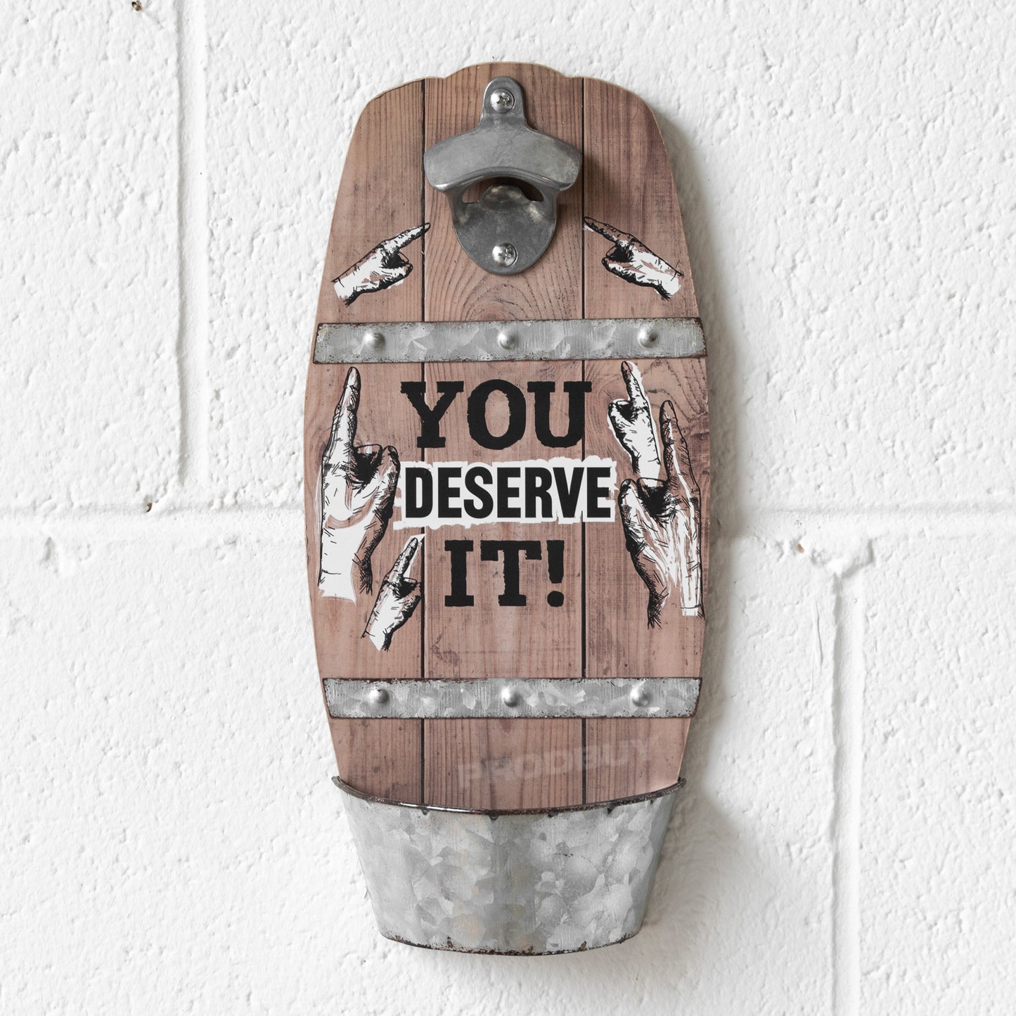 Retro Barrel Wall Mounted Bottle Opener