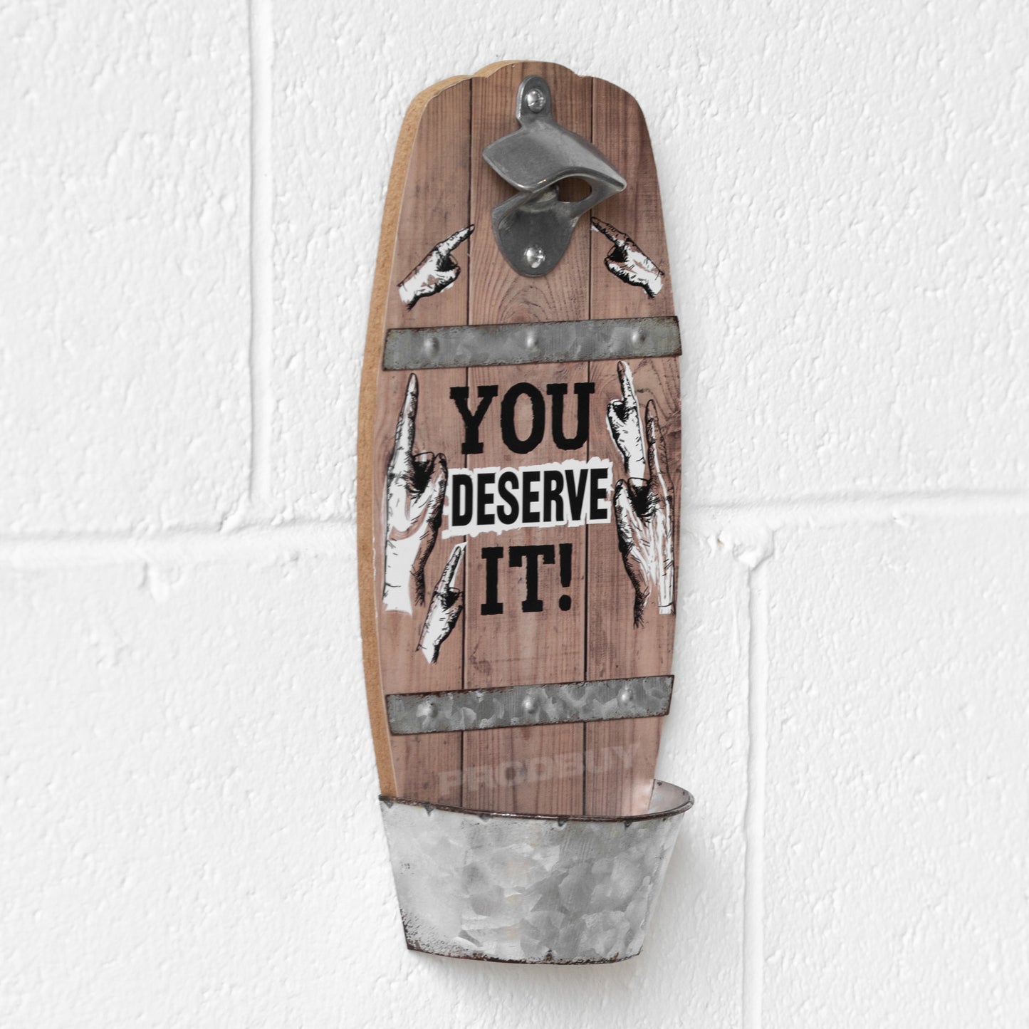 Retro Barrel Wall Mounted Bottle Opener