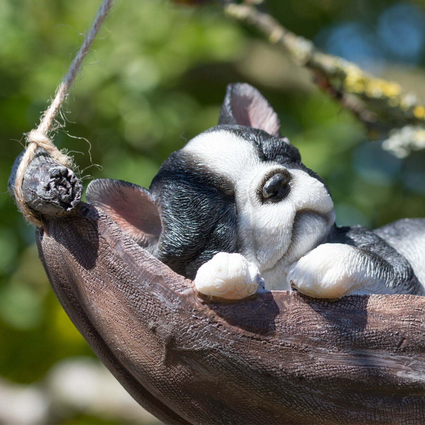 Hanging Sleeping French Bulldog Ornament