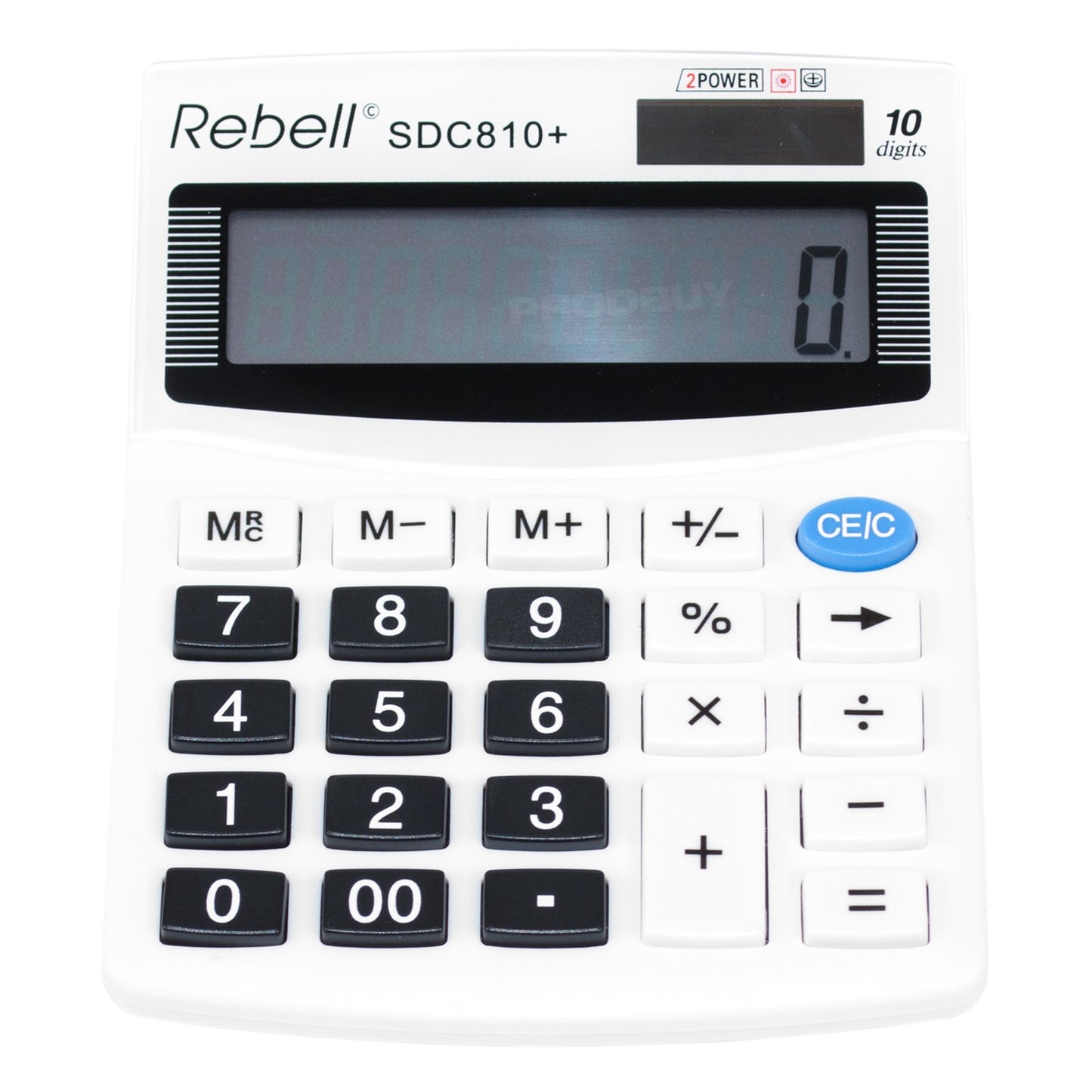 Rebell SDC810+ White Calculator 10 Digit